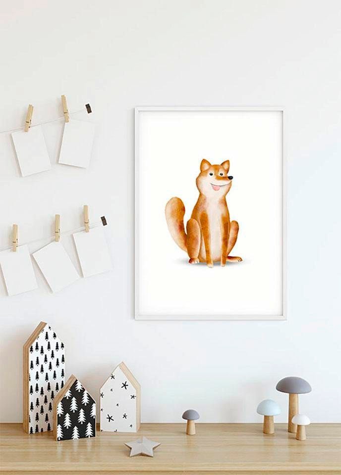❤ Komar Poster »Cute Animal St.), Kinderzimmer, bestellen Shop Jelmoli-Online im Schlafzimmer, (Packung, Wohnzimmer Dog«, Tiere, 1