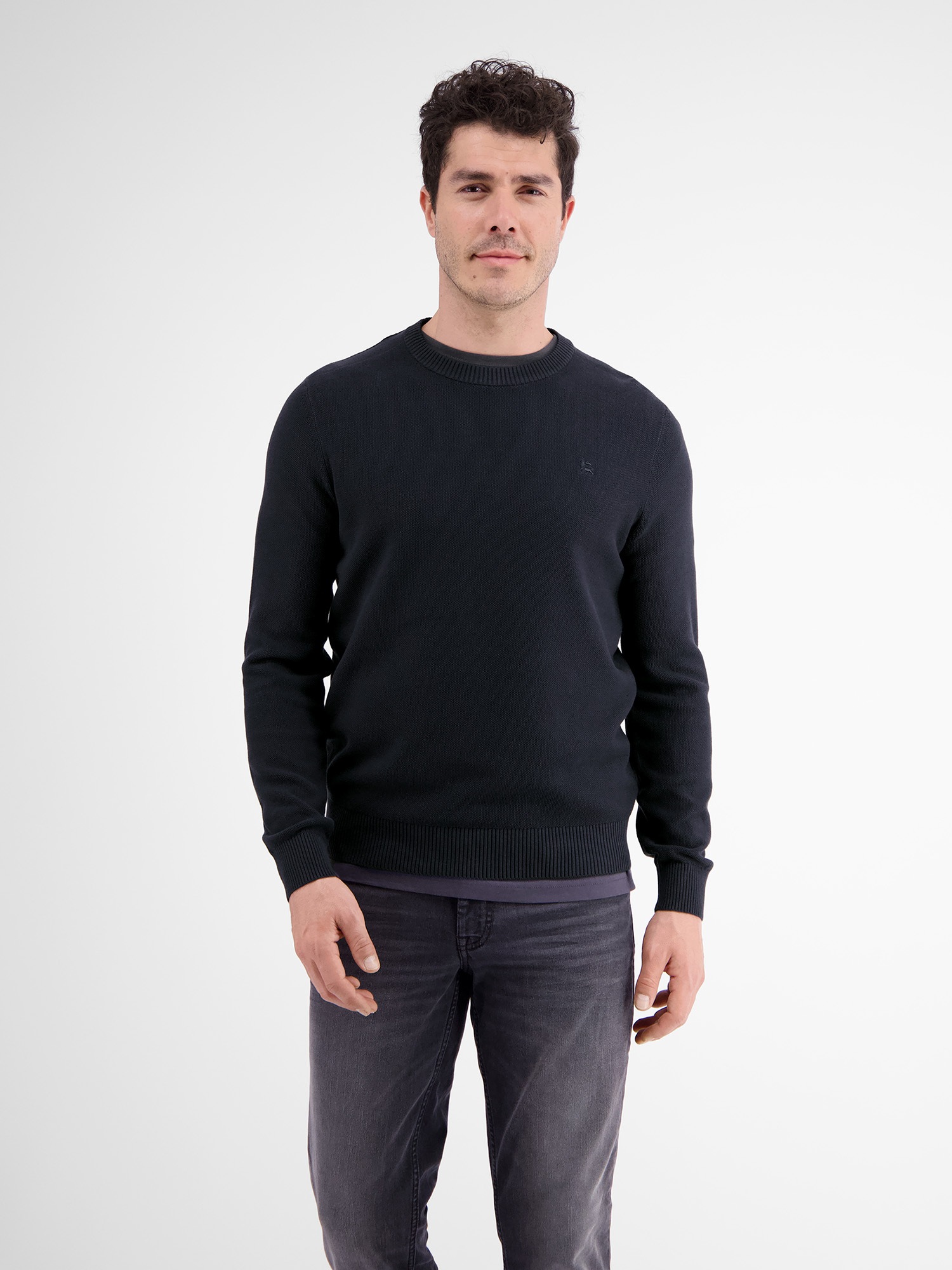 LERROS Strickpullover »LERROS Crewneck Strickpullover«