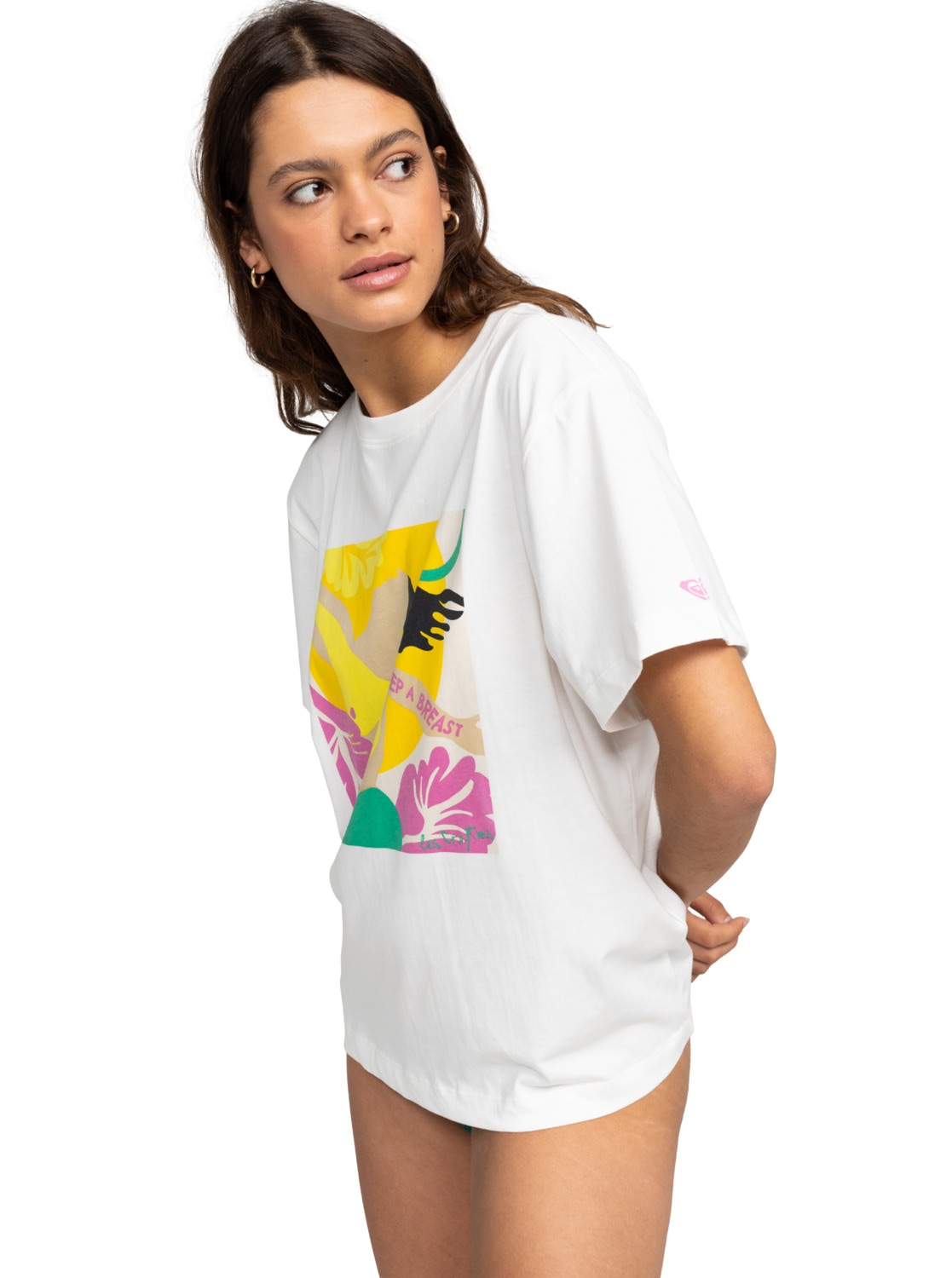 Roxy Oversize-Shirt »Keep A Breast Day«