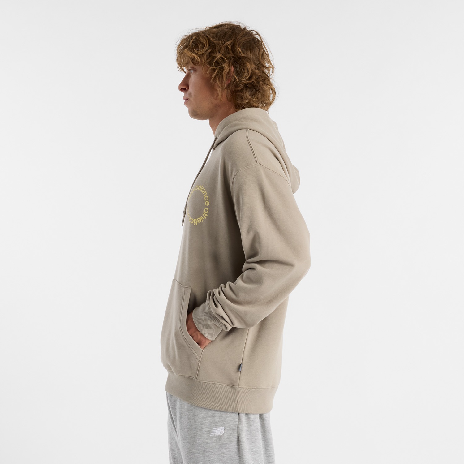 New Balance Kapuzensweatshirt »Circularogo Hoodie TIMBERWOLF«
