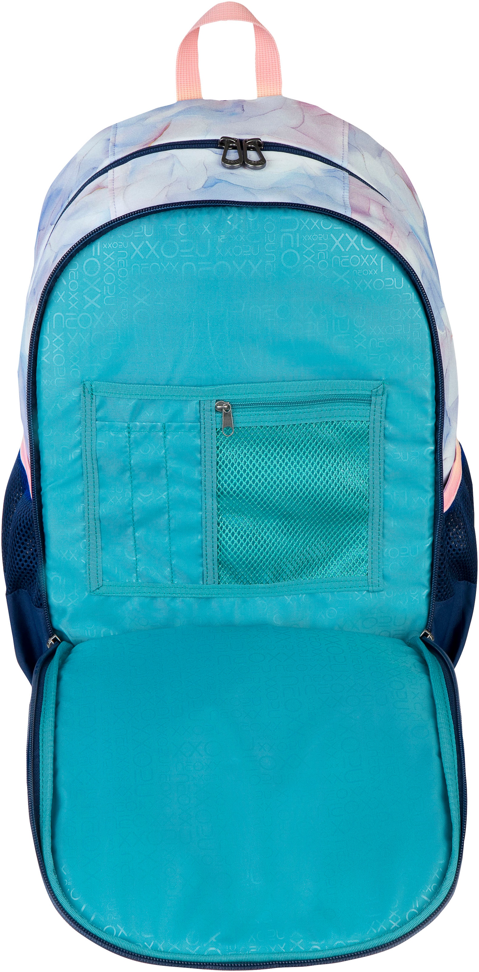 neoxx Schulrucksack »Flow, Dreaming of Pastel«, teilweise aus recyceltem Material