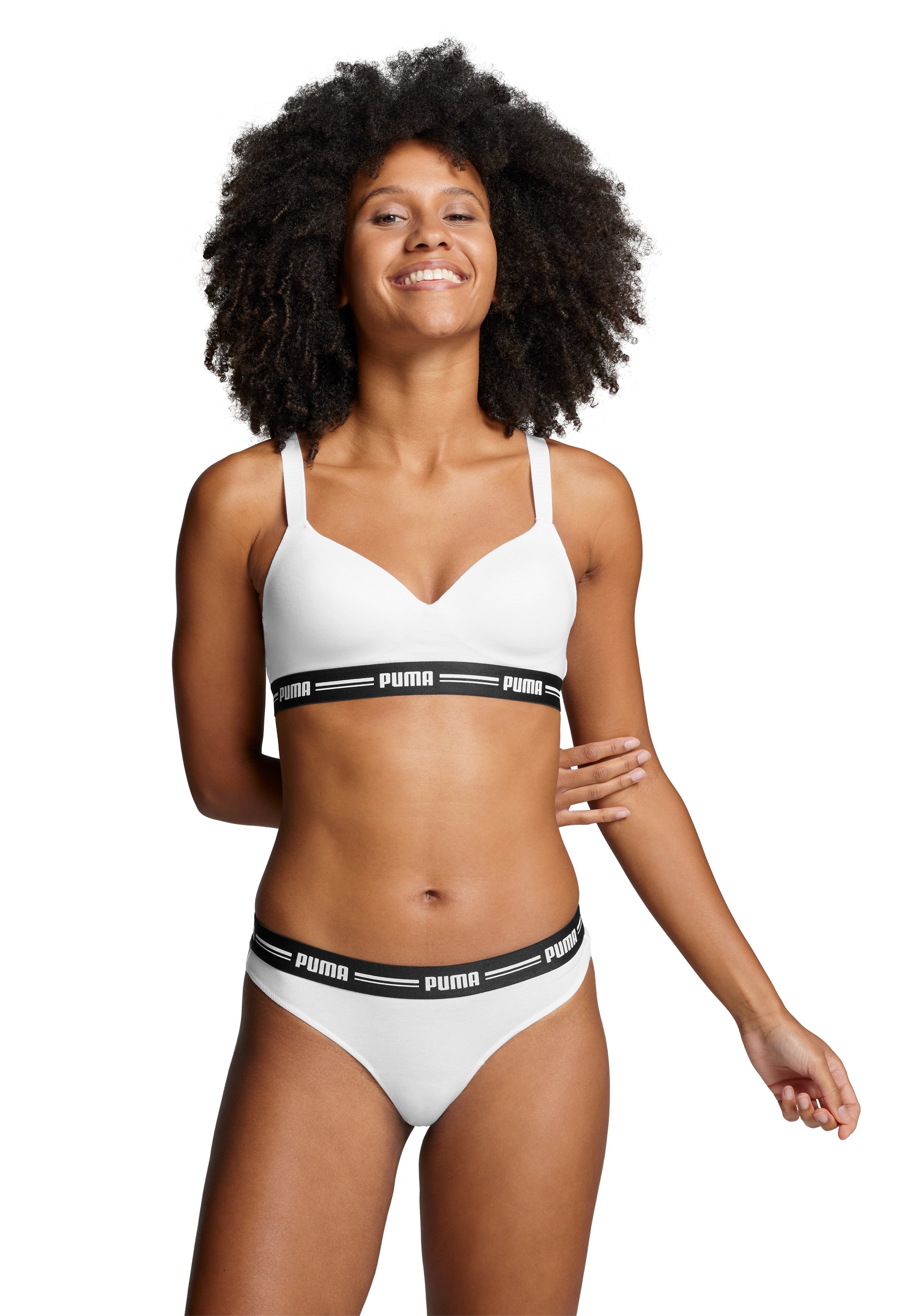PUMA Bügelloser BH »PUMA WOMEN PADDED TOP 1P HANG« mit leicht gepaddeten Cups