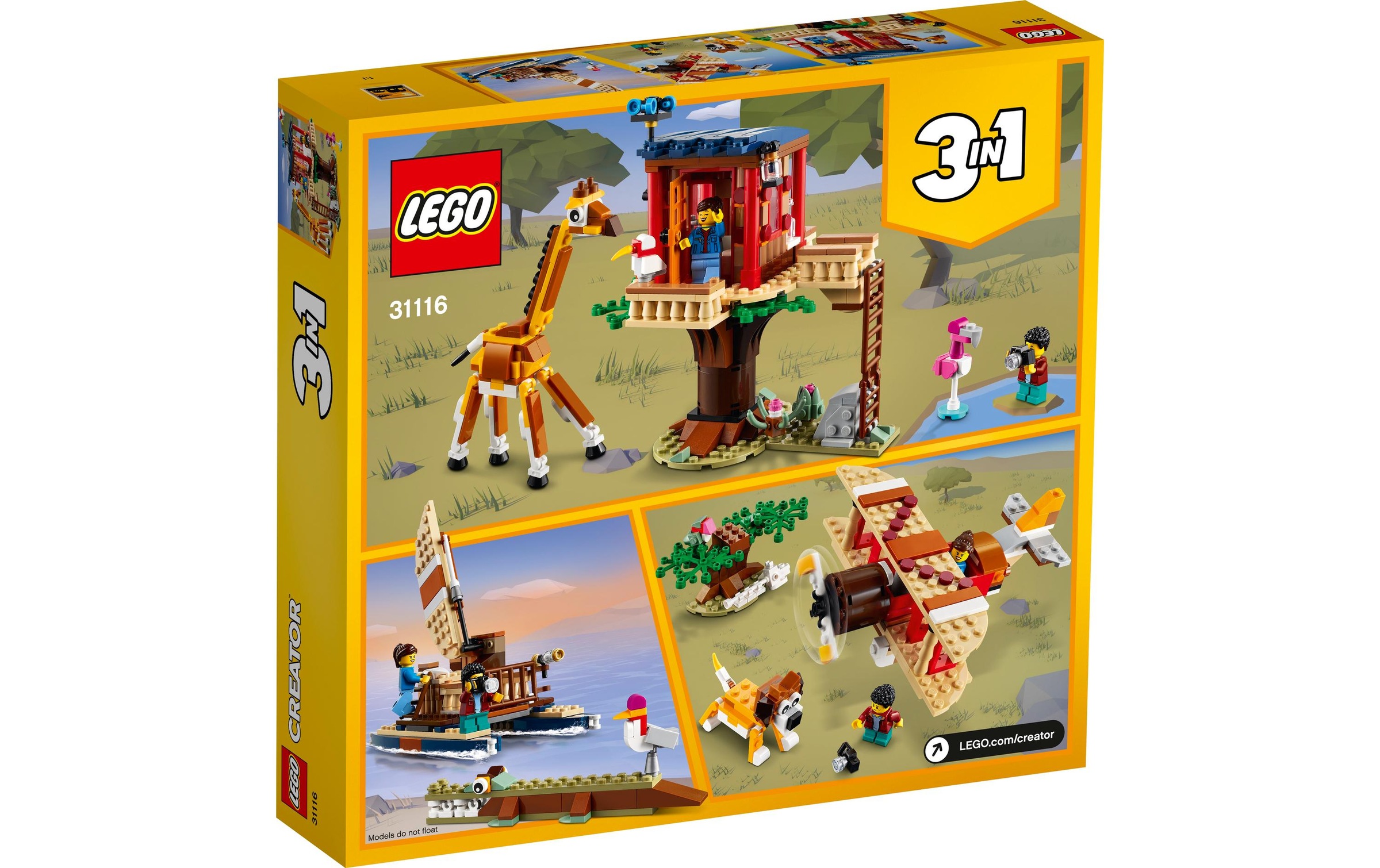 LEGO® Konstruktionsspielsteine »Safari-Baumhaus 31116«