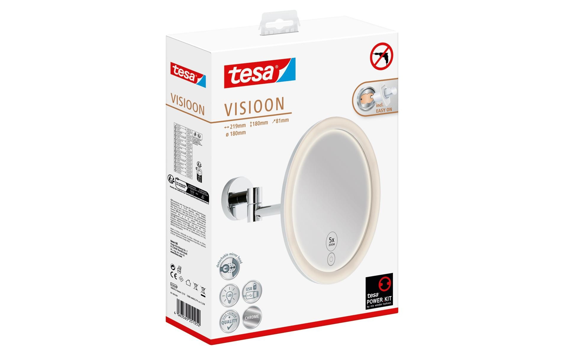 tesa Kosmetikspiegel »Visioon LED«
