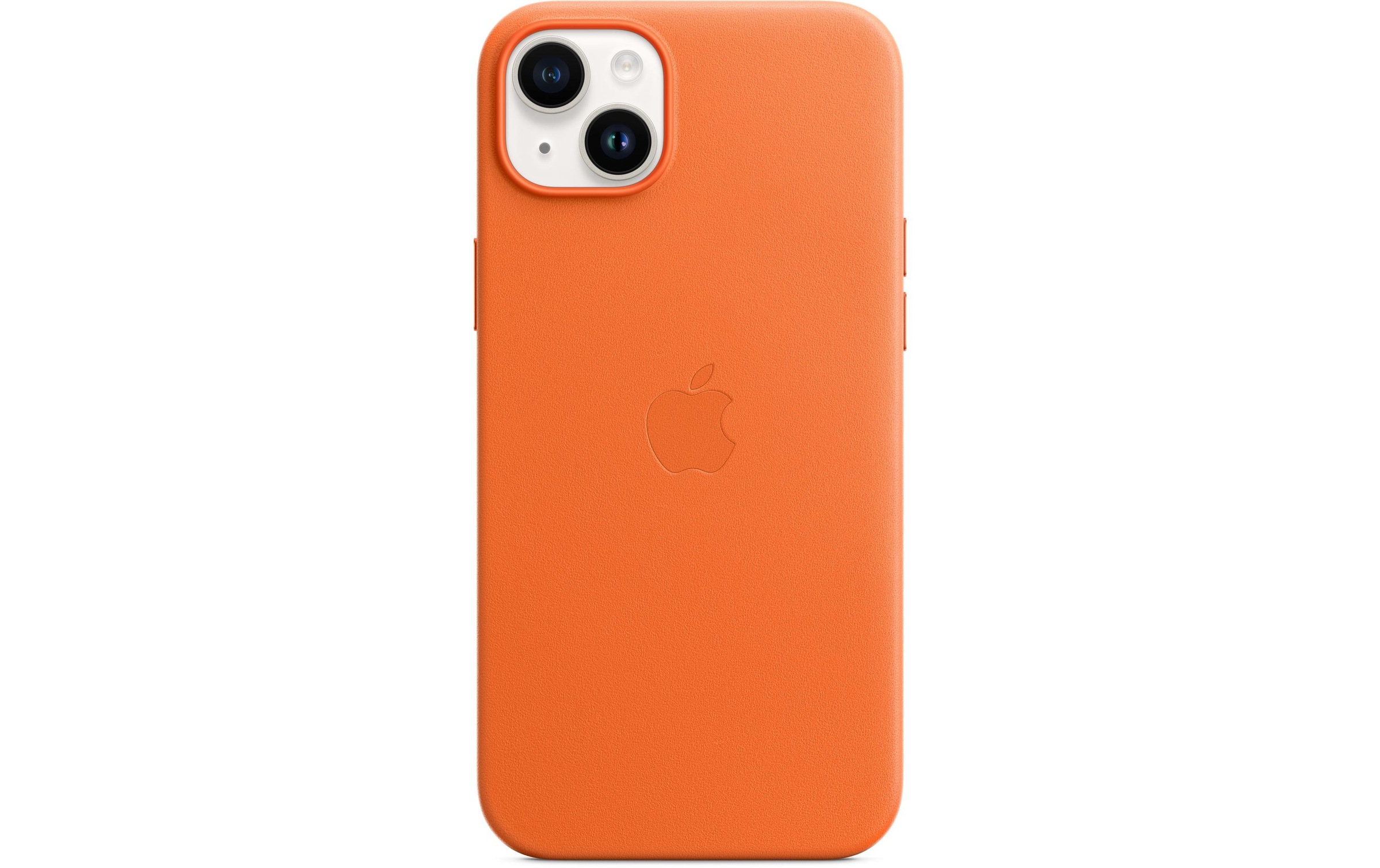 Apple Smartphone Leder Case mit MagSafe, iPhone 14 Plus, Orange