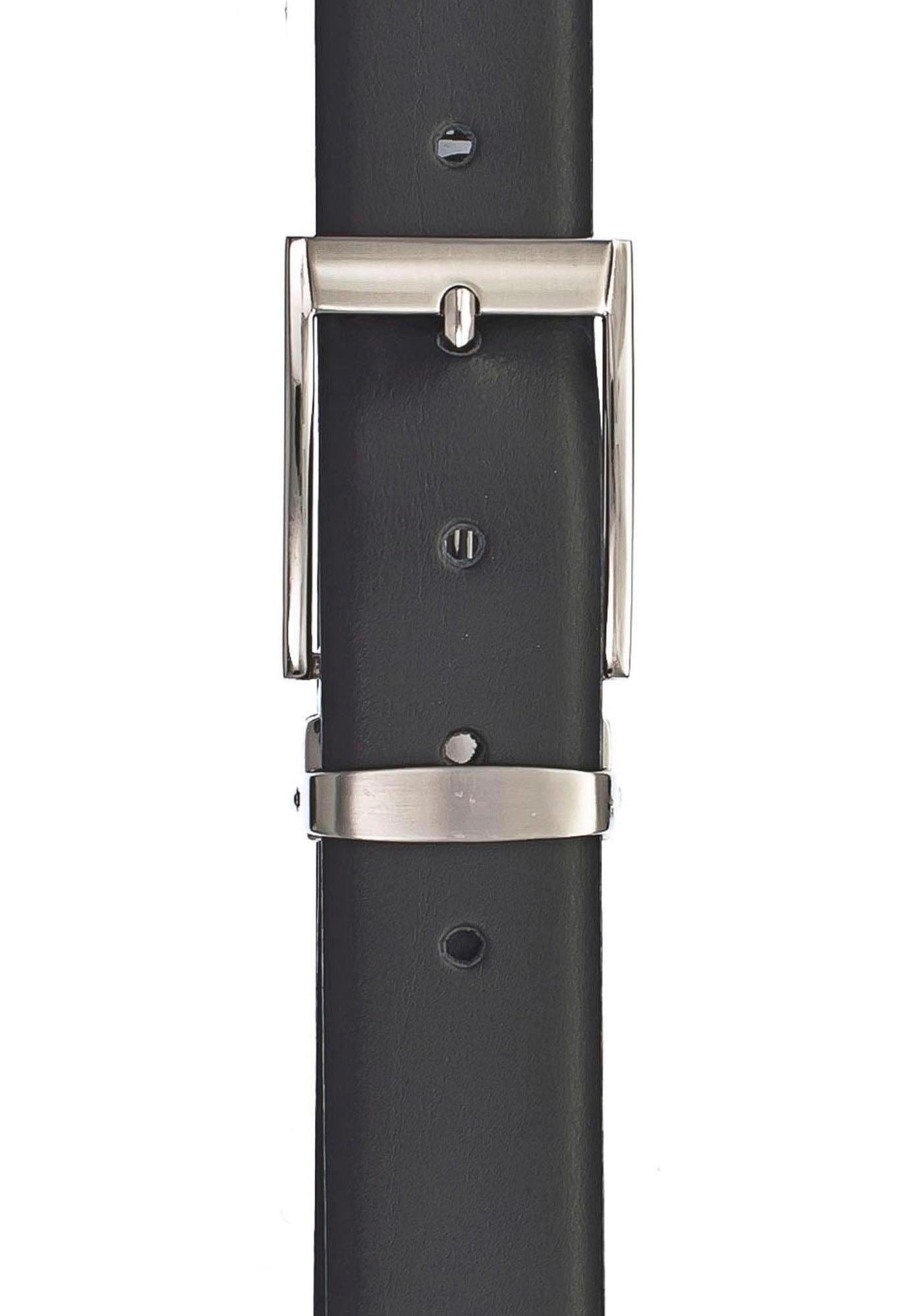 Vanzetti Ledergürtel, mit edler Metallschlaufe