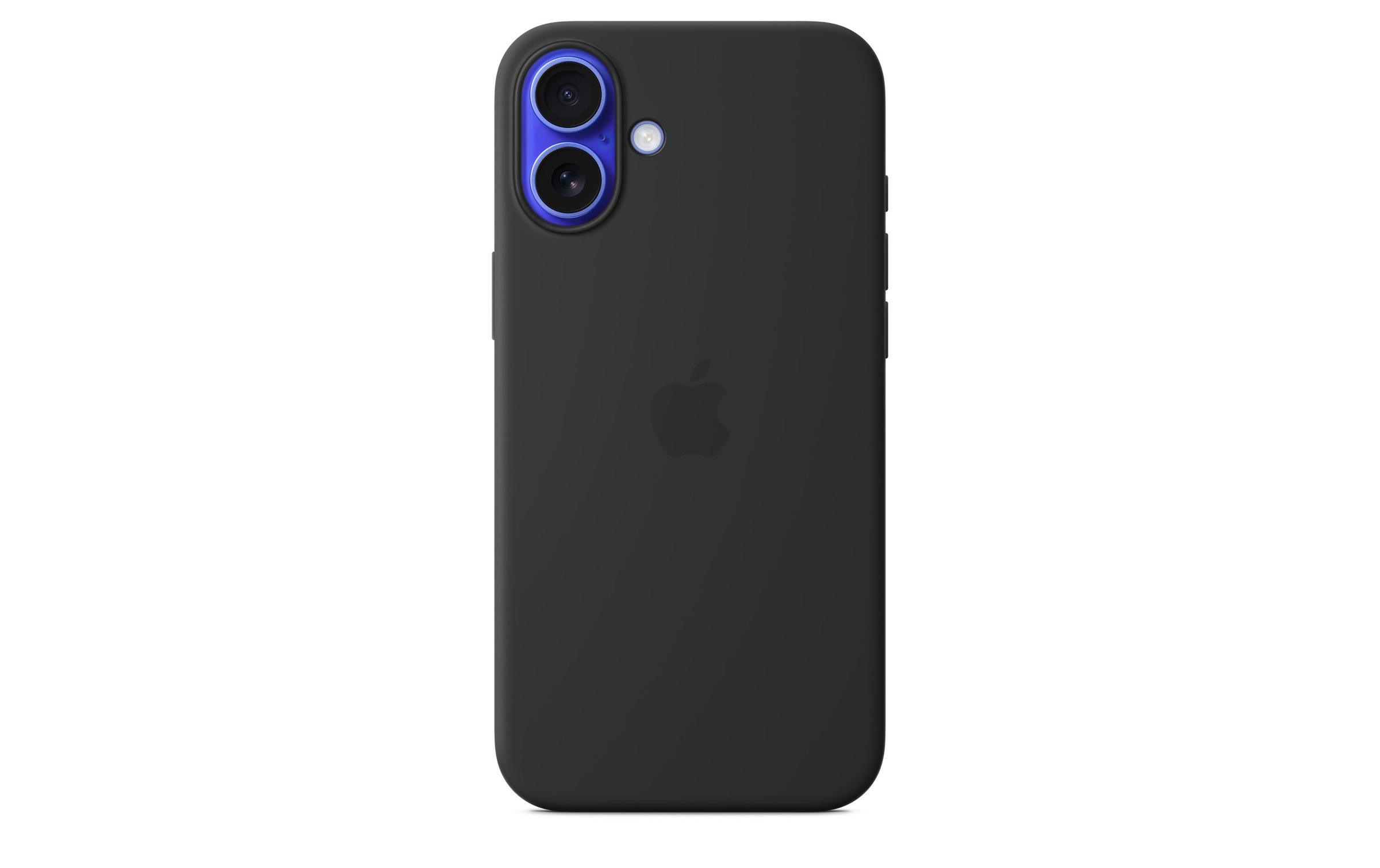 Apple Smartphone Silikon Case mit MagSafe, iPhone 16 Plus, Schwarz