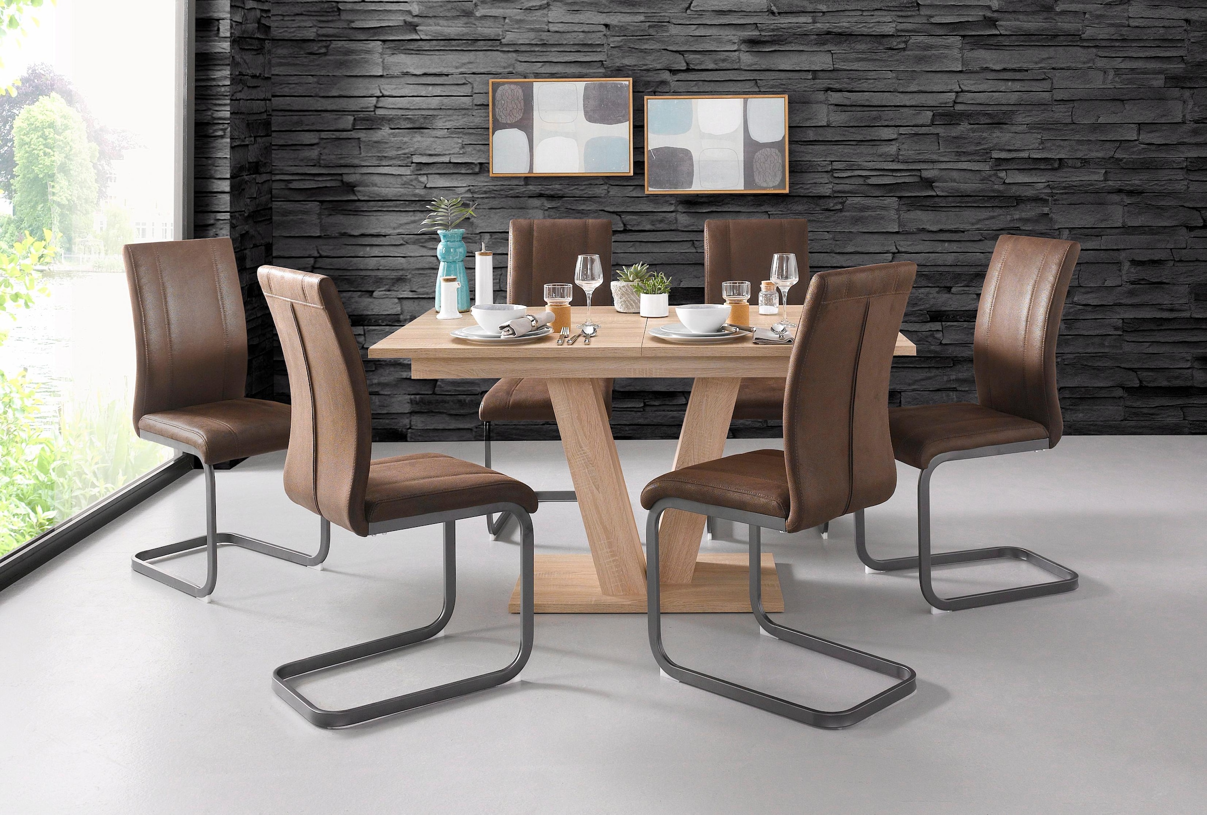 Homexperts Esstisch, Breite 140 cm, mit Auszugsfunktion