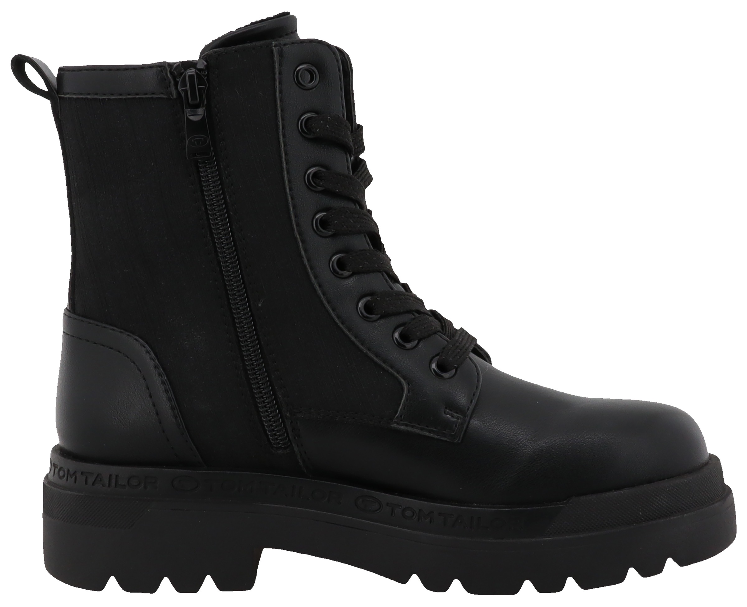 TOM TAILOR Schnürboots, Blockabsatz, Schnürstiefelette in bequemer Weite G (= weit)