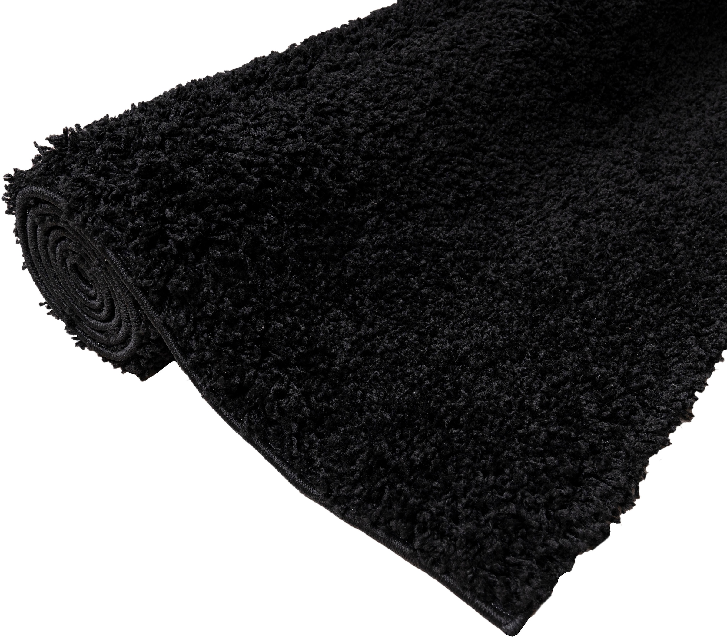 Bruno Banani Läufer »Shaggy Soft«, rechteckig, 30 mm Höhe, Läufer, Brücke, gewebt, Uni-Farben, besonders weich