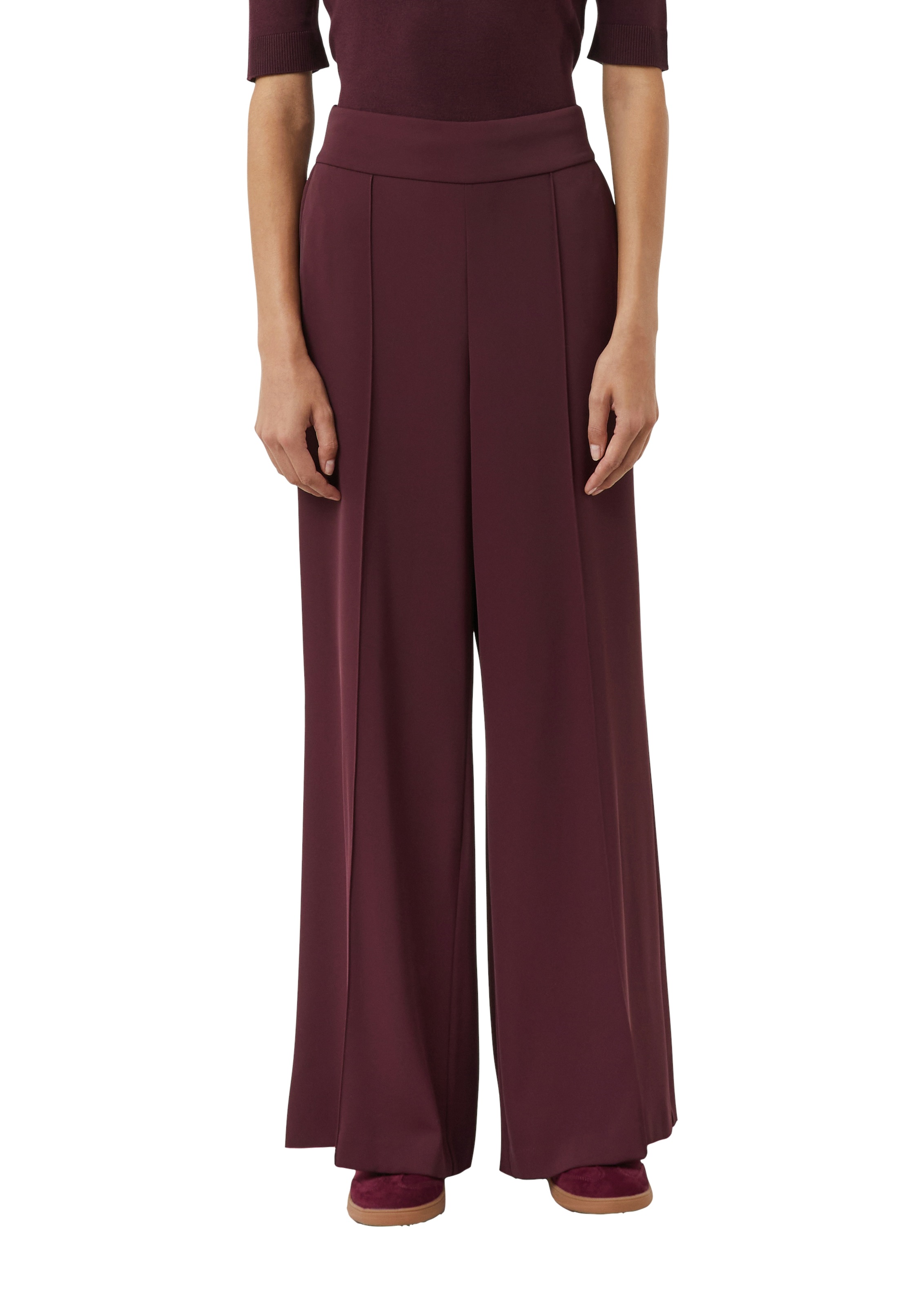 Comma Marlene-Hose im Loose Fit, High Rise