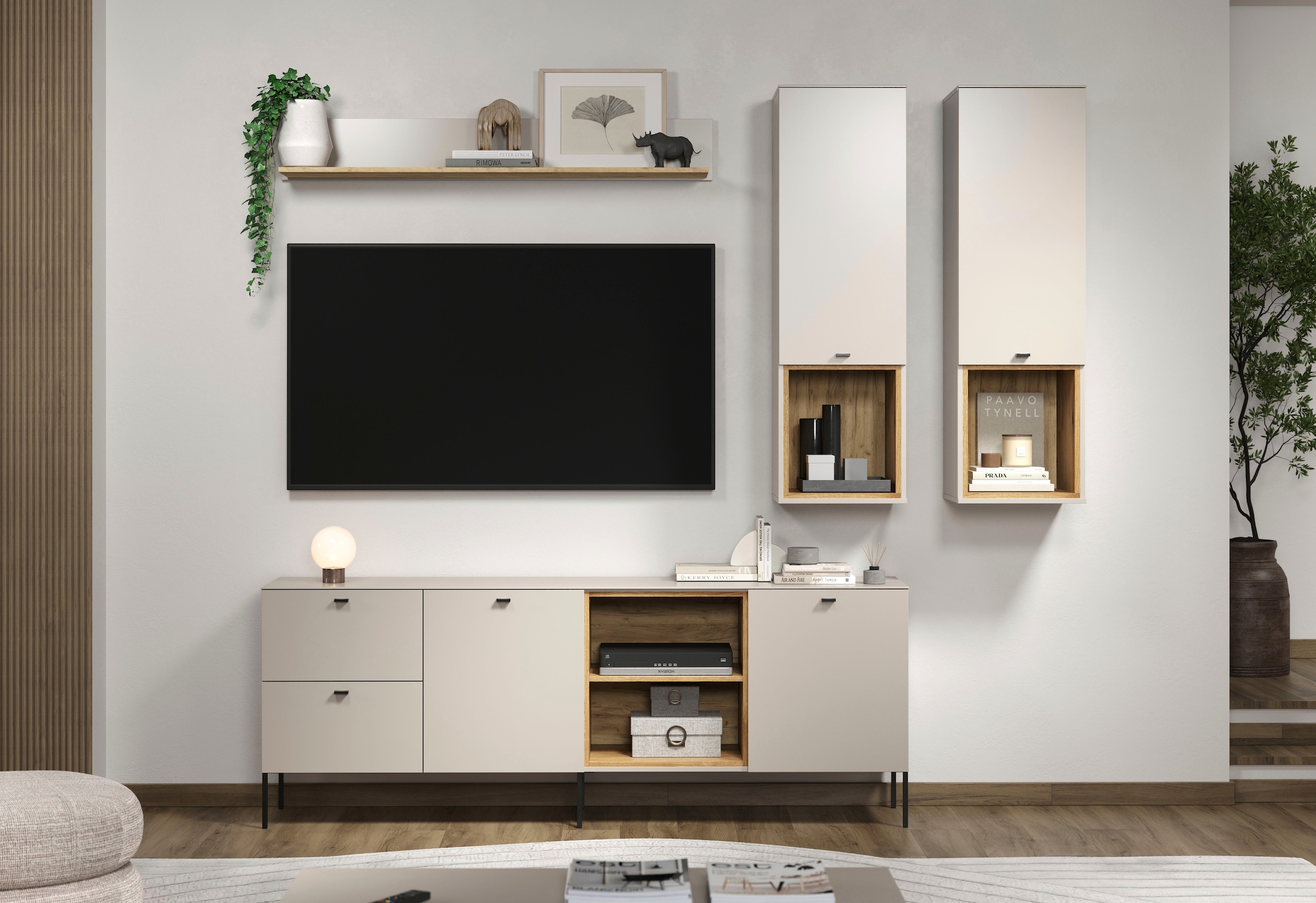 Places of Style Wandboard »San Pedro«, (1 St.), Wandboard mit Ablage - (B/T/H) 140/22/20 cm