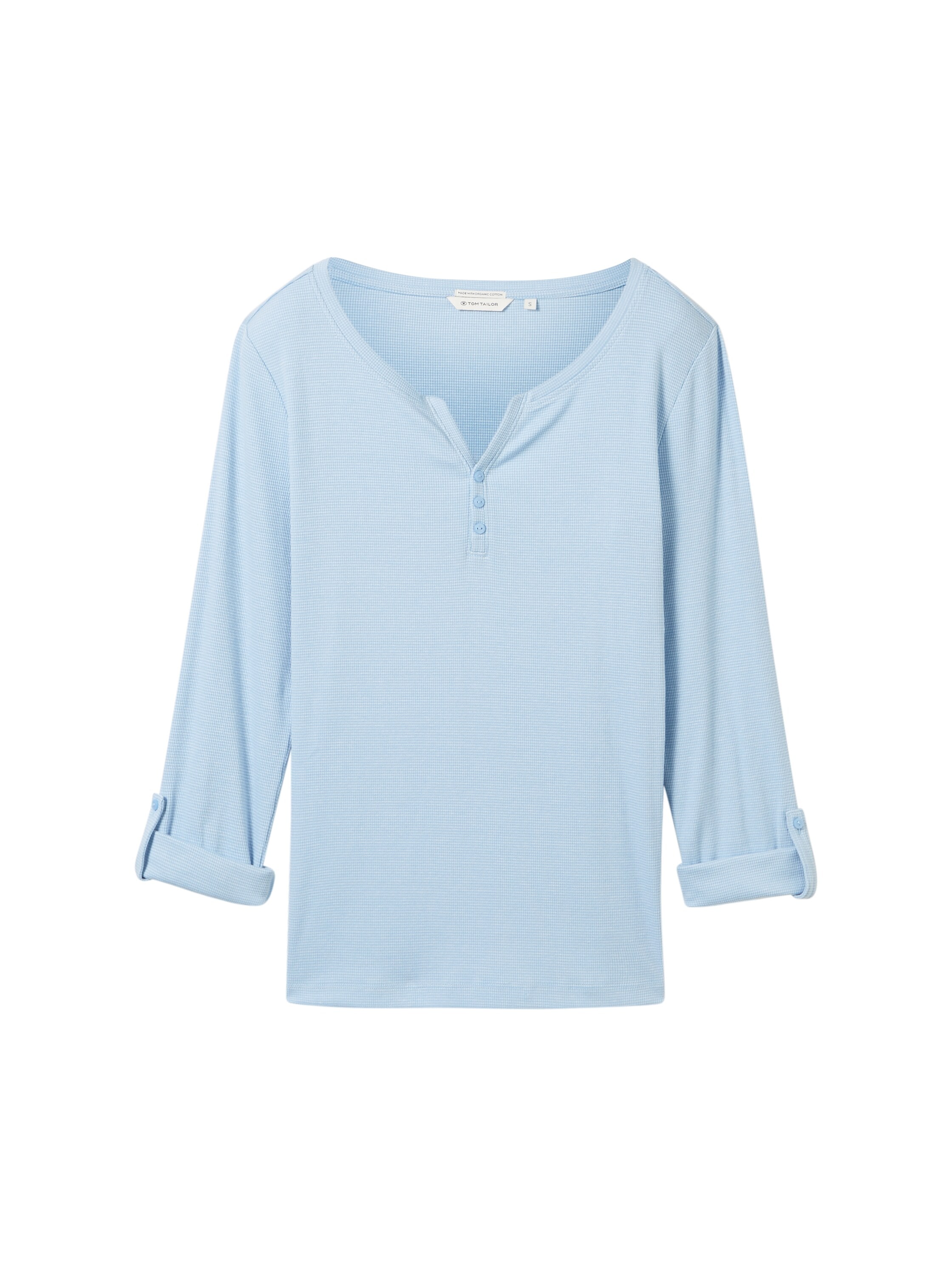 TOM TAILOR Langarmshirt, mit Henley-Ausschnitt