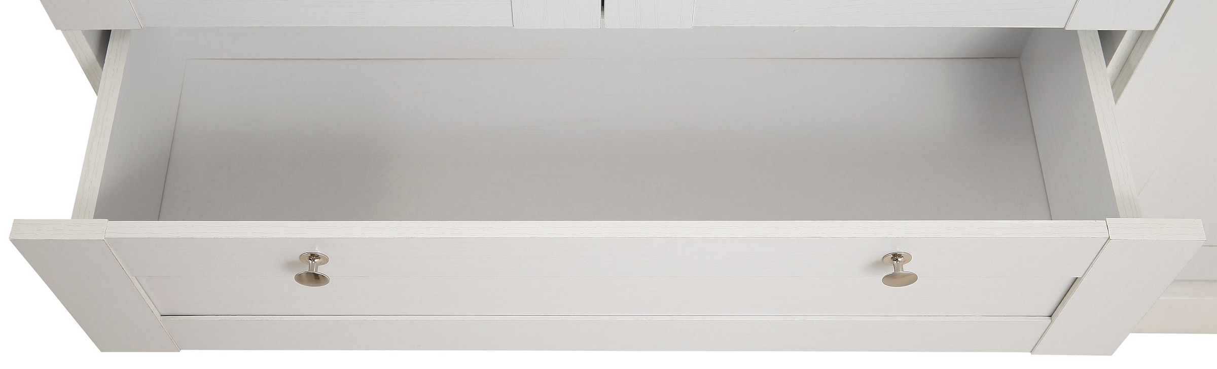 Home affaire Drehtürenschrank »Binz, Wäscheschrank, Mehrzweckschrank, skandinavischer Landhausstil«, (B/H/T ca. 122/130/35 cm), viele Stauraummöglichkeiten, Metallgriffe, Türen mit Rahmen/ Kassetten
