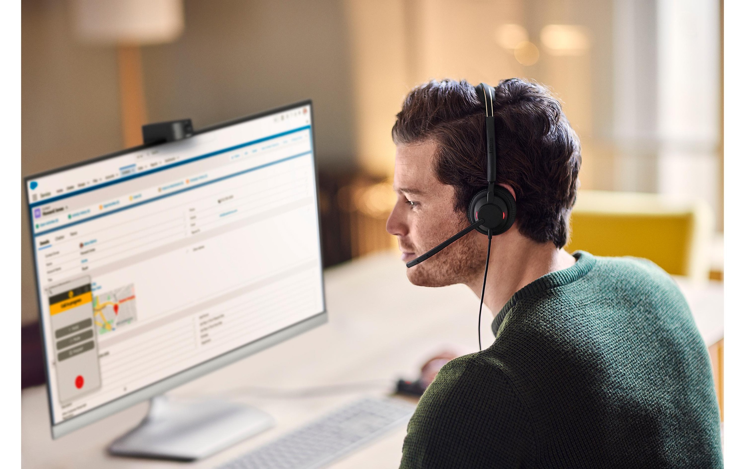 Jabra Headset »Engage 50 II MS Duo U«, Noise-Cancelling