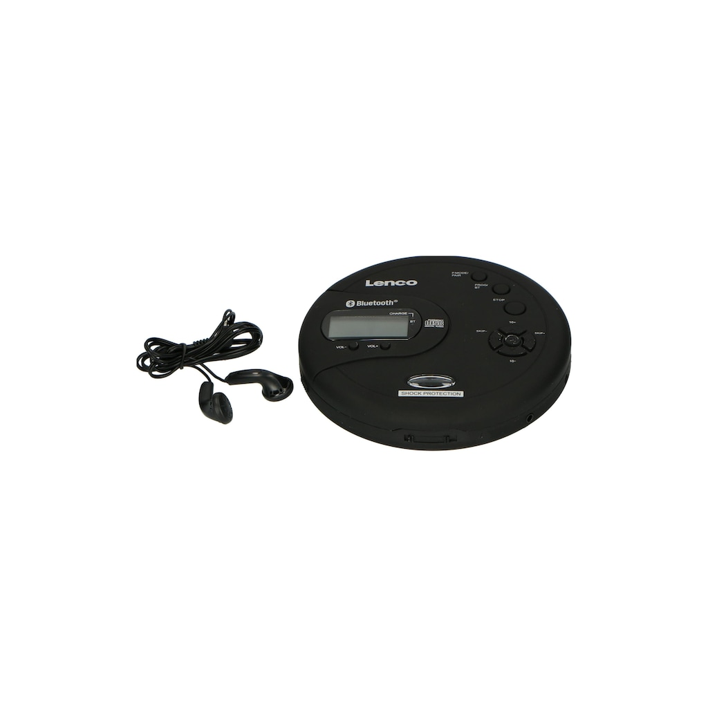 Lenco tragbarer CD-Player »CD-300, CD / MP3 Player, BT, schwarz«