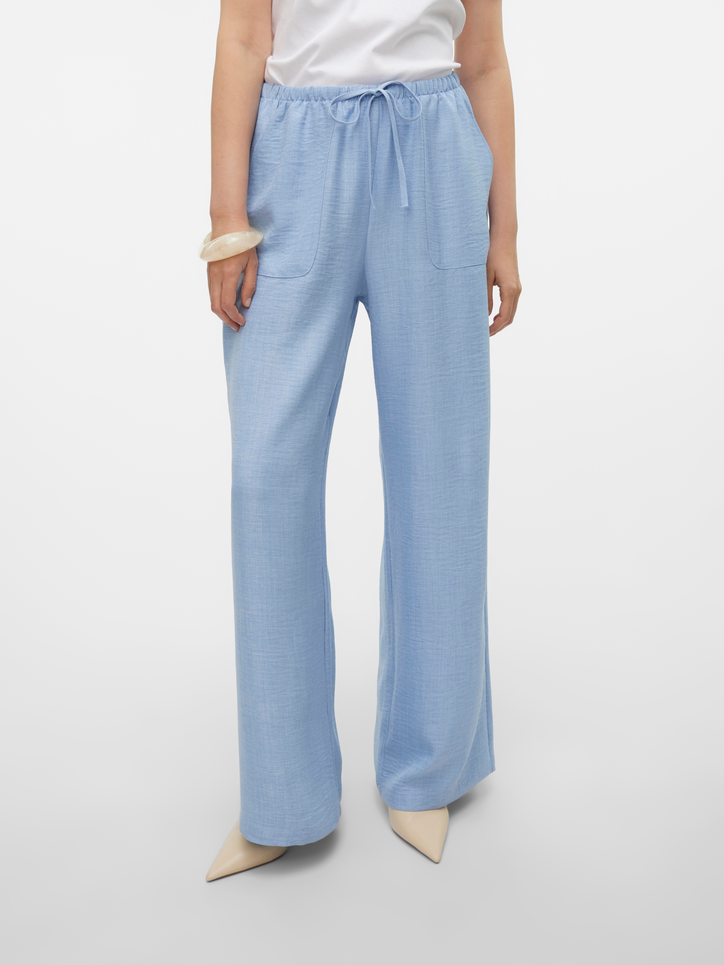 Vero Moda Schlupfhose »VMMELANEY HW LOOSE PANT WVN GA NOOS«, Sommerhose