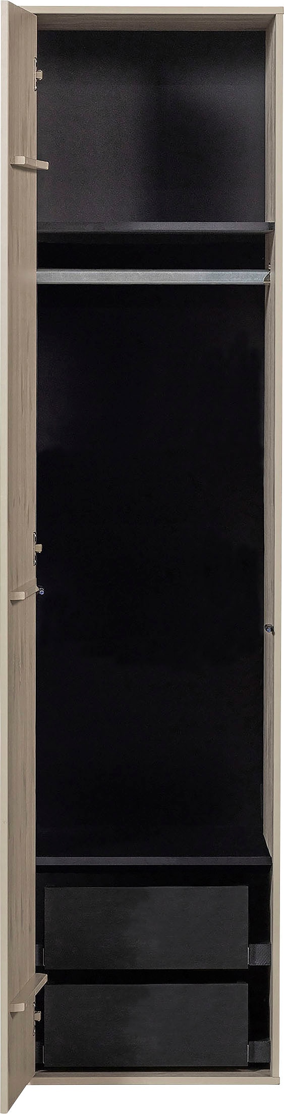 WOOOD Mehrzweckschrank »Daily Garderobenschrank«, mit Push-to-Open Funktion, Höhe 200 cm, Breite 50 oder 100 cm