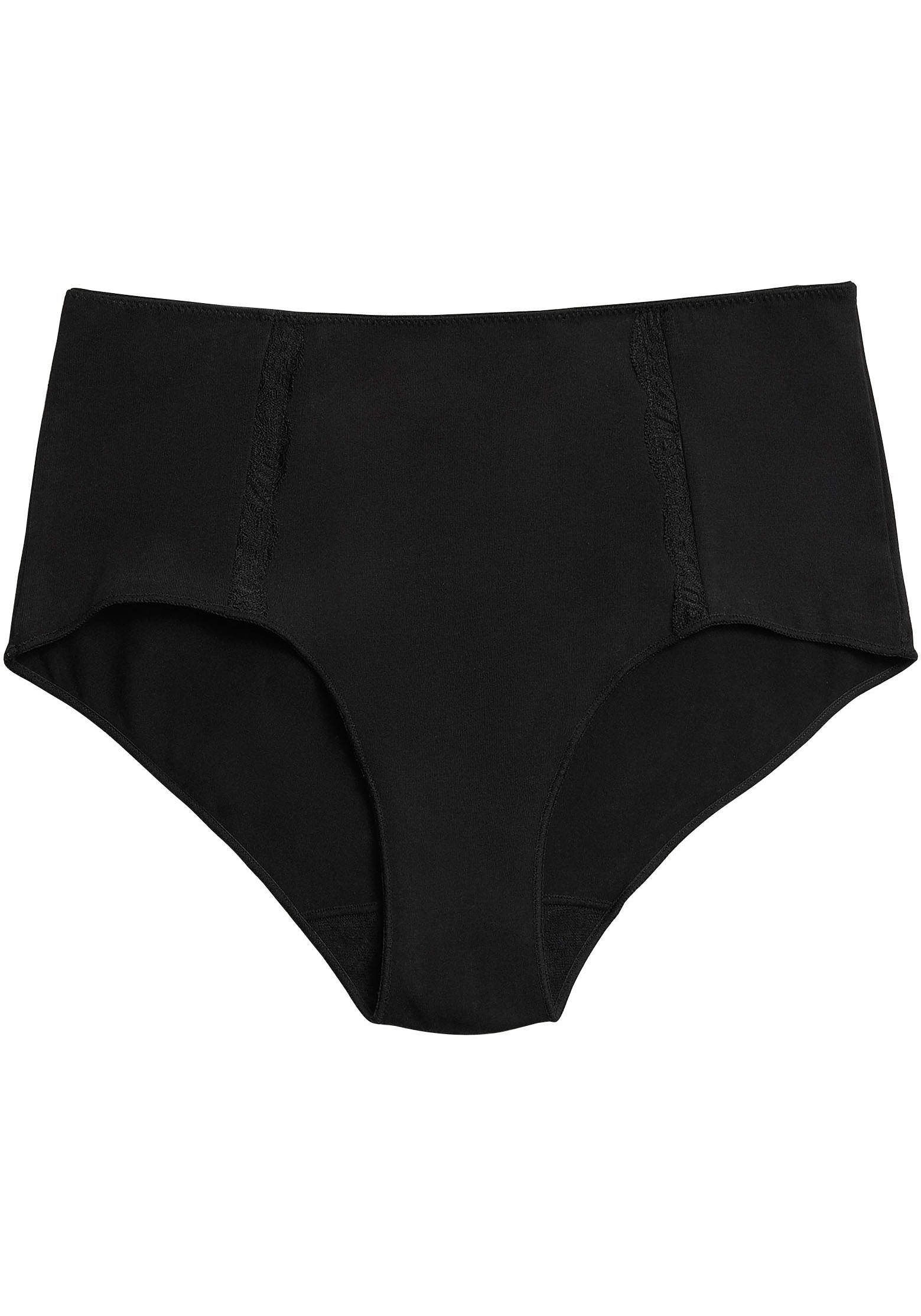 YSABEL MORA Maxislip »BASIC COLLECTION COTTON WITH LACE«, (3er Pack), mit romantischem Touch durch Spitzen-Applikationen