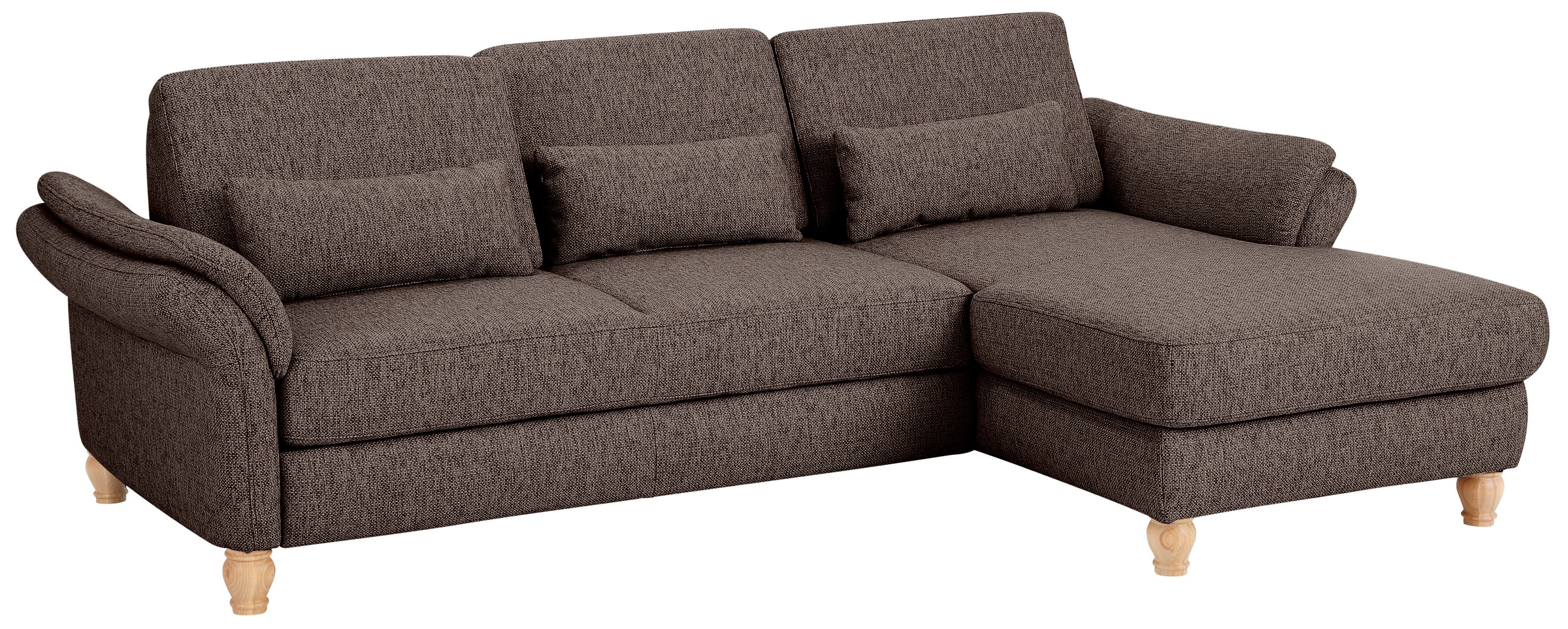 Home affaire Ecksofa »Palace L-Form«, incl. Sitztiefenverstellung, wahlweise mit Bettfunktion und Stauraum