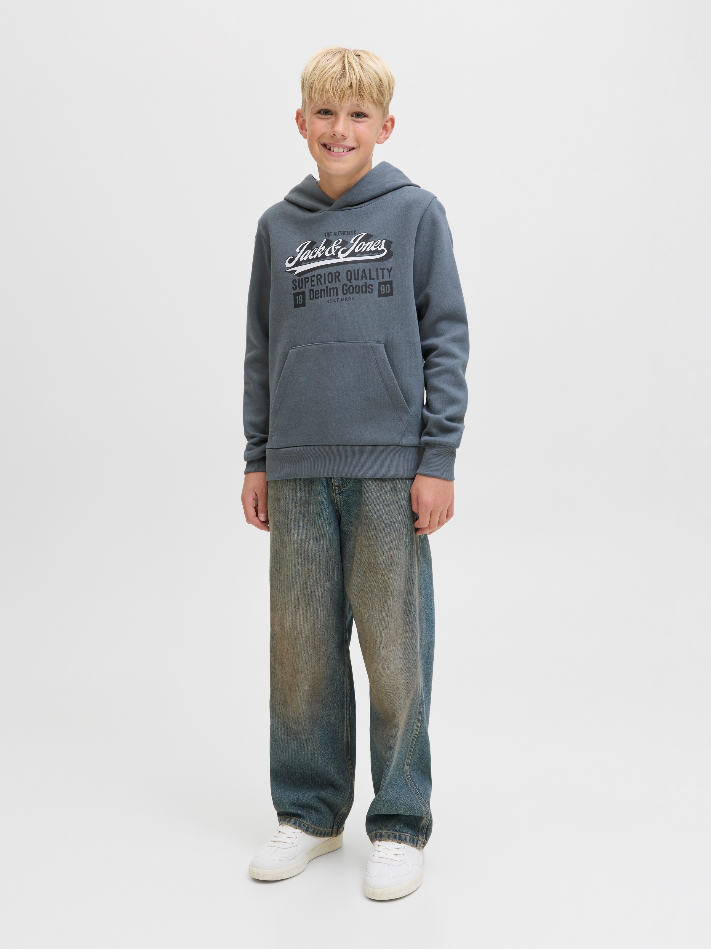 Jack & Jones Junior Kapuzensweatshirt »JJELOGO SWEAT HOOD 2 COL AW25 NOOS JNR«