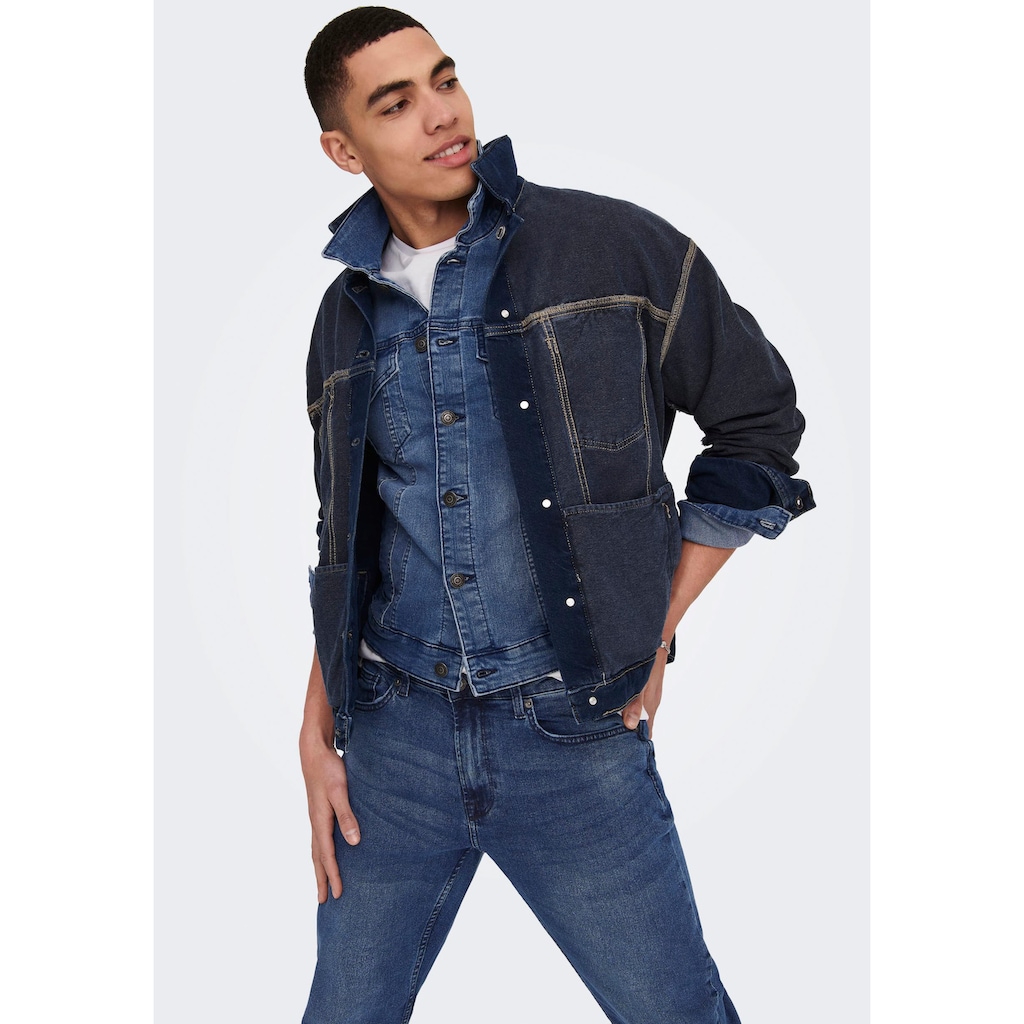 ONLY & SONS Jeansjacke »ONSCOIN MID. BLUE 4333 JACKET«