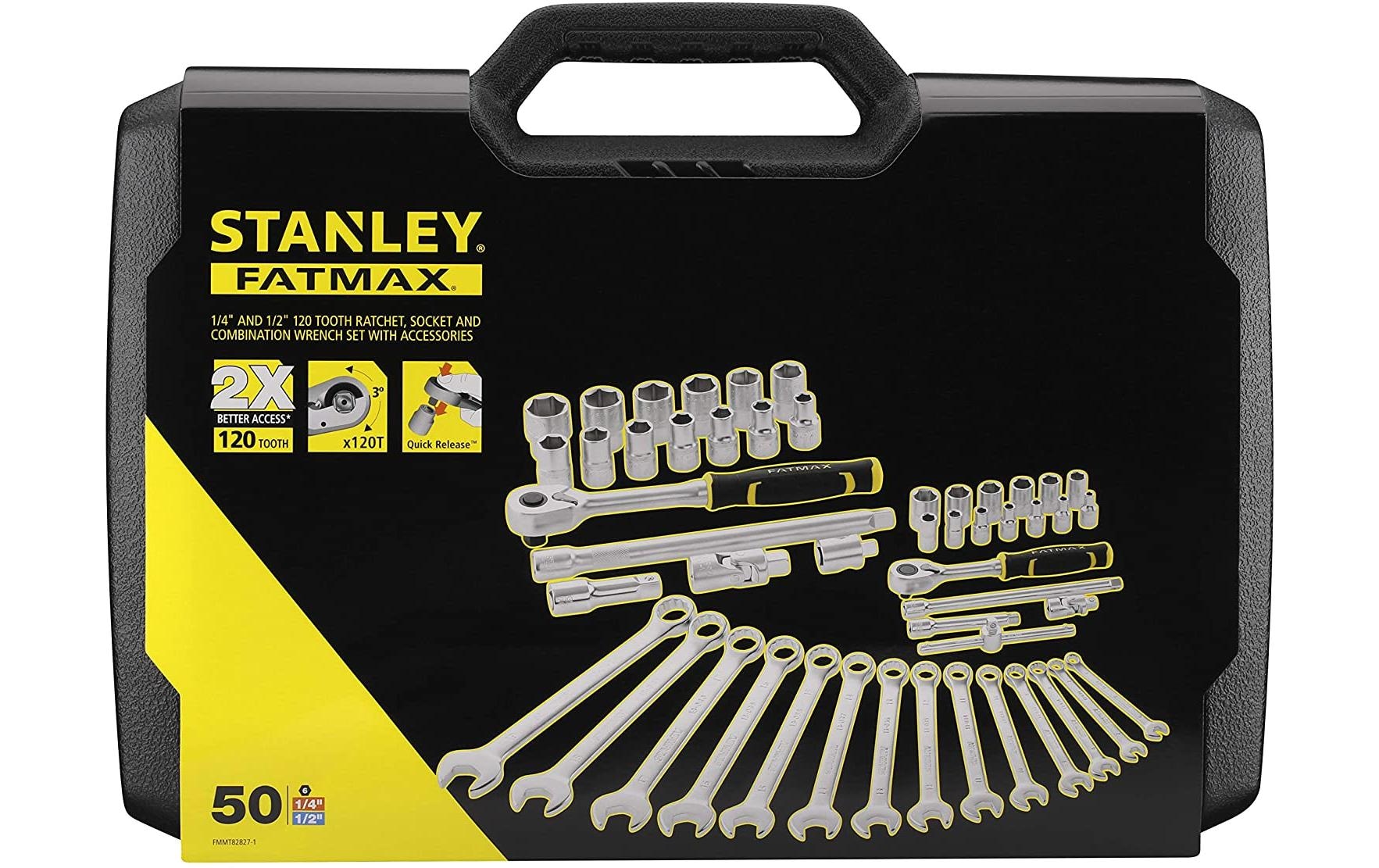 STANLEY Werkzeugset »Stanley Fatmax Werkzeug-Set 44593 +«, (49 tlg.)
