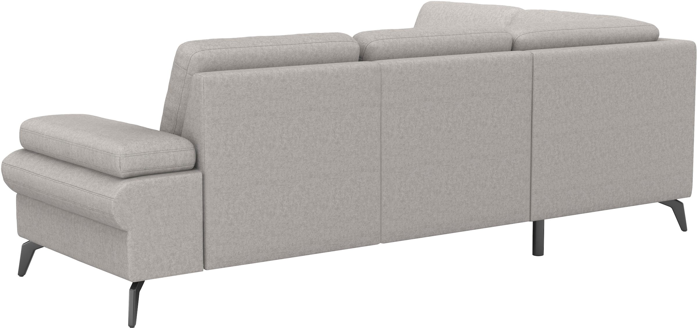 sit&more Ecksofa »Morris Jubi L-Form«, inkl. Armteilfunktion und 1 Zierkissen, wahlweise mit Bettfunktion
