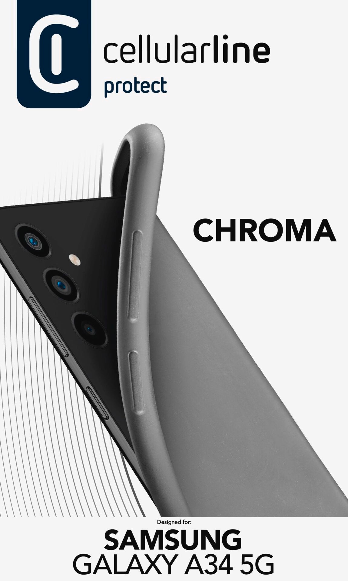 Cellularline Backcover »Chroma Case Samsung Galaxy A34 5G«