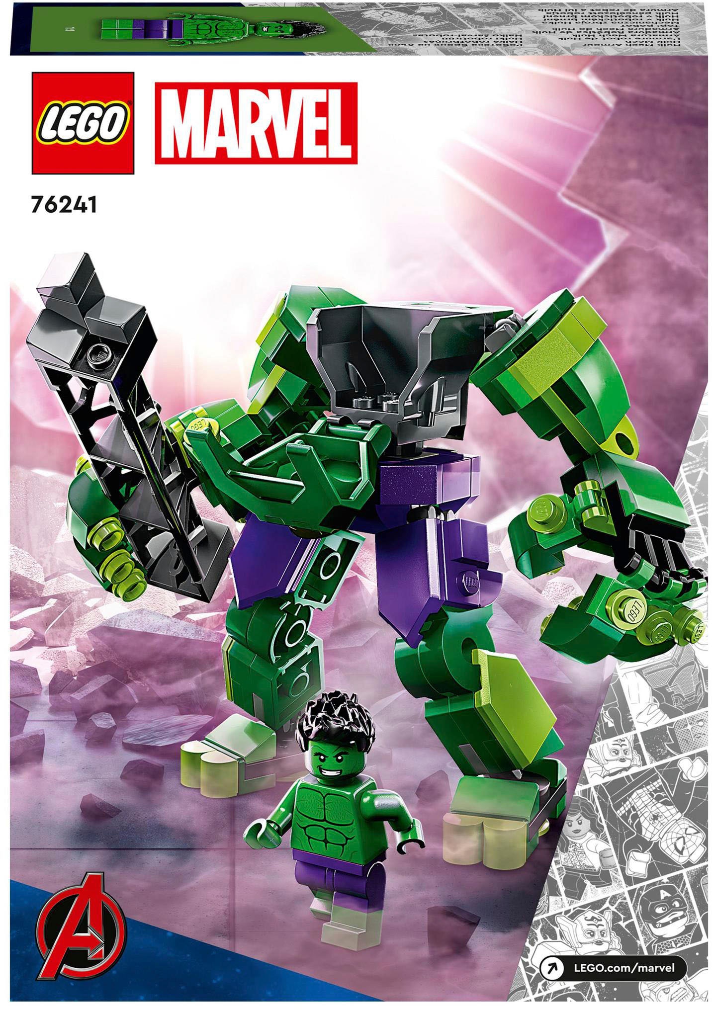 LEGO® Konstruktionsspielsteine »Hulk Mech (76241), LEGO® Marvel«, (138 St.), Made in Europe