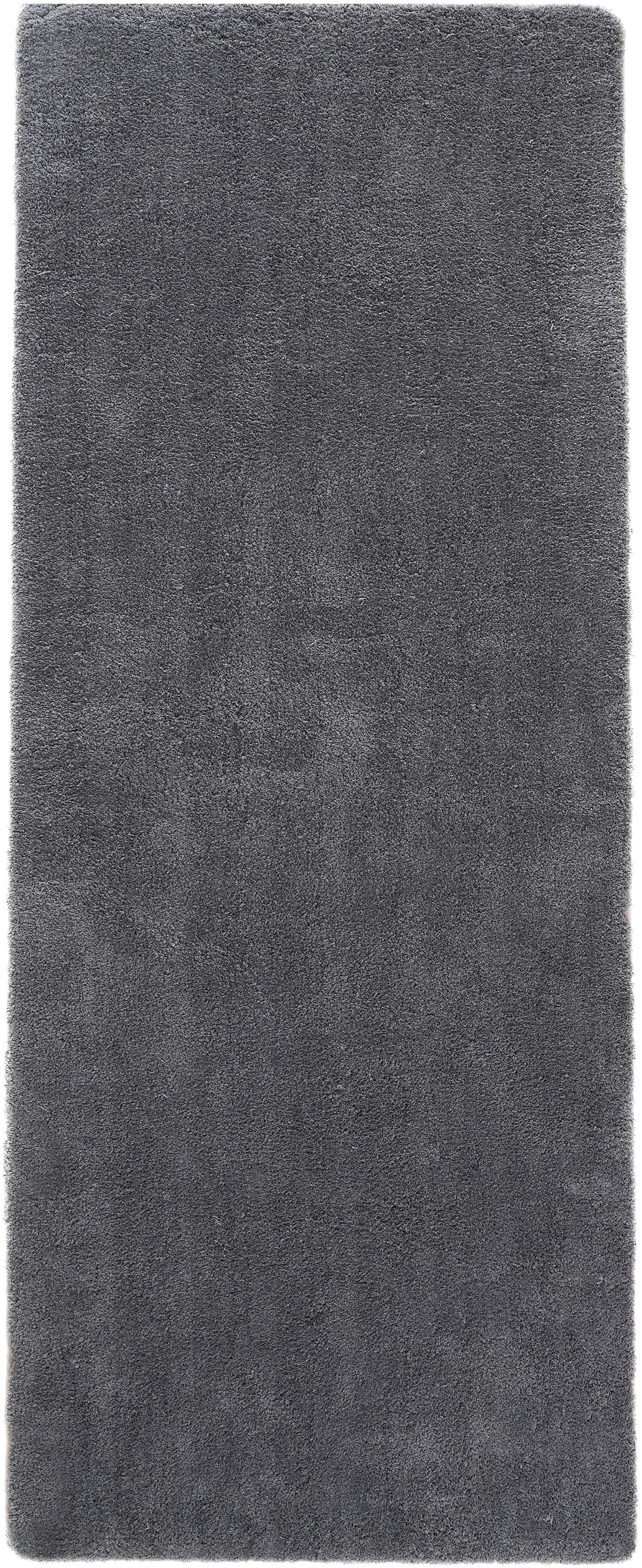 OTTO home Hochflor-Läufer "Microfaser Teppich Magong, besonders weich, sehr feiner Flor" rechteckig 25 mm Höhe uni Teppiche, Wohnzimmer, Schlafzimmer, Kinderzimmer, Flur, Brücke