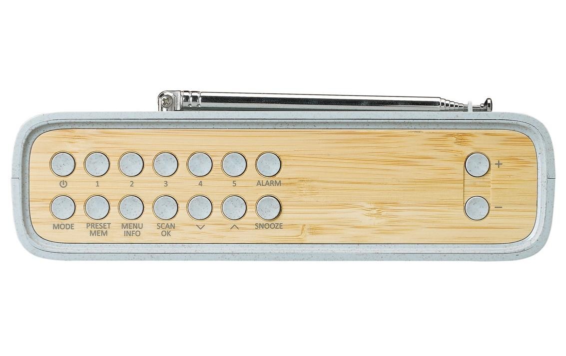 Lenco Digitalradio (DAB+) »PDR-046«, Batteriestandanzeige, Display, Equalizer, Oberfläche aus Bambus
