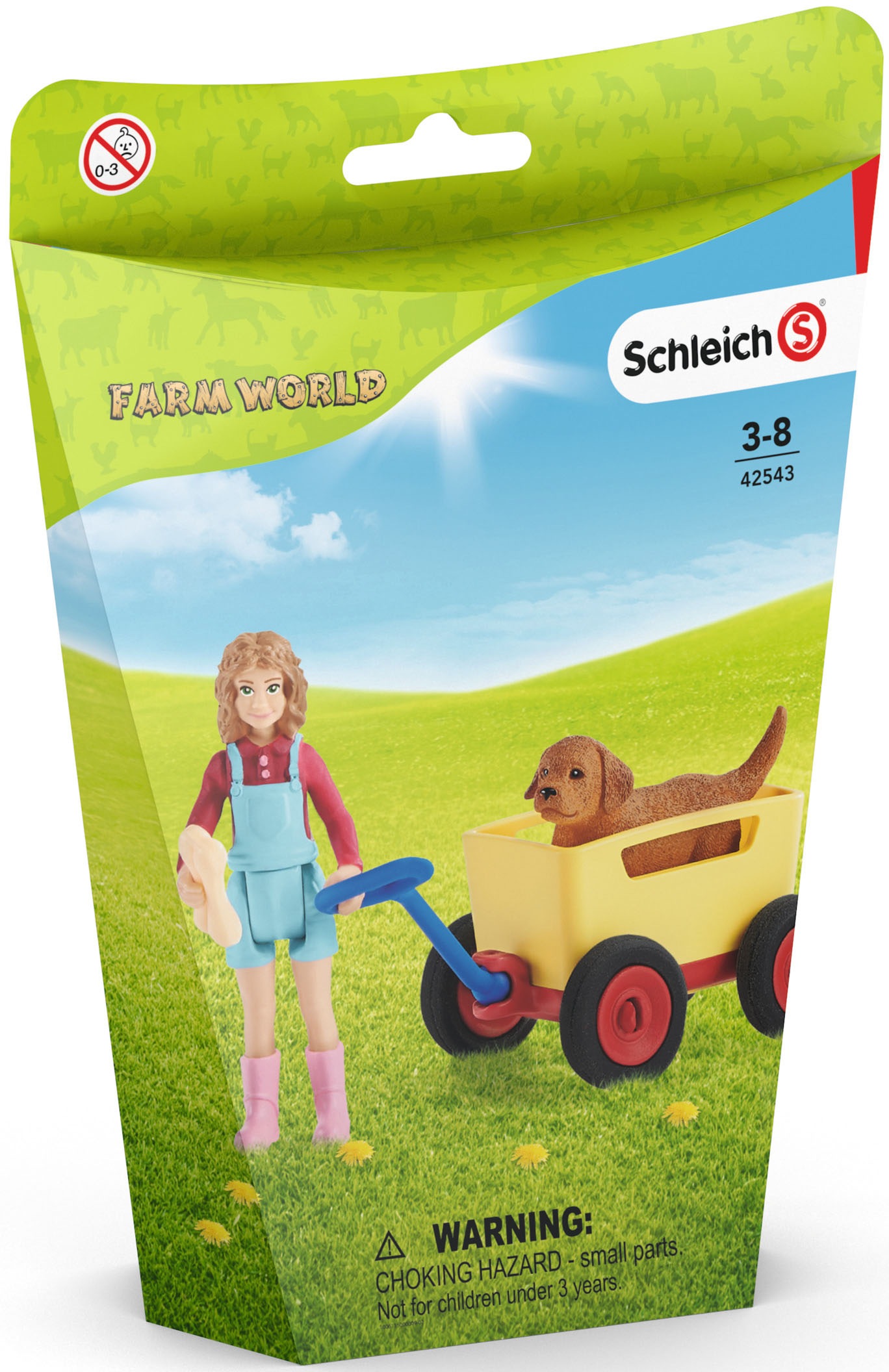 Schleich® Spielfigur »FARM WORLD, Bollerwagen-Ausflug (42543)«