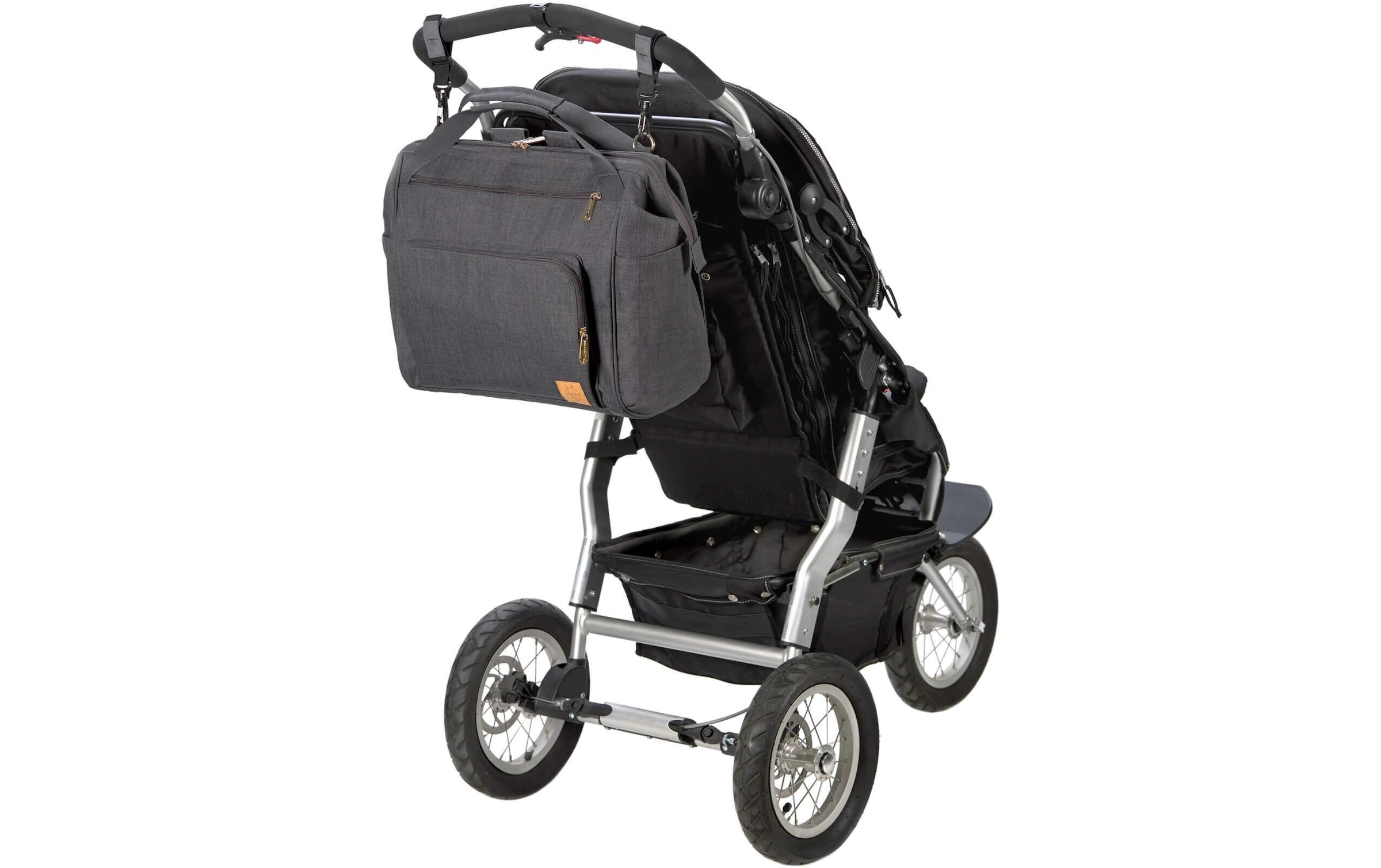 LÄSSIG Wickeltasche »Goldfarbenie Twin Anthracite«