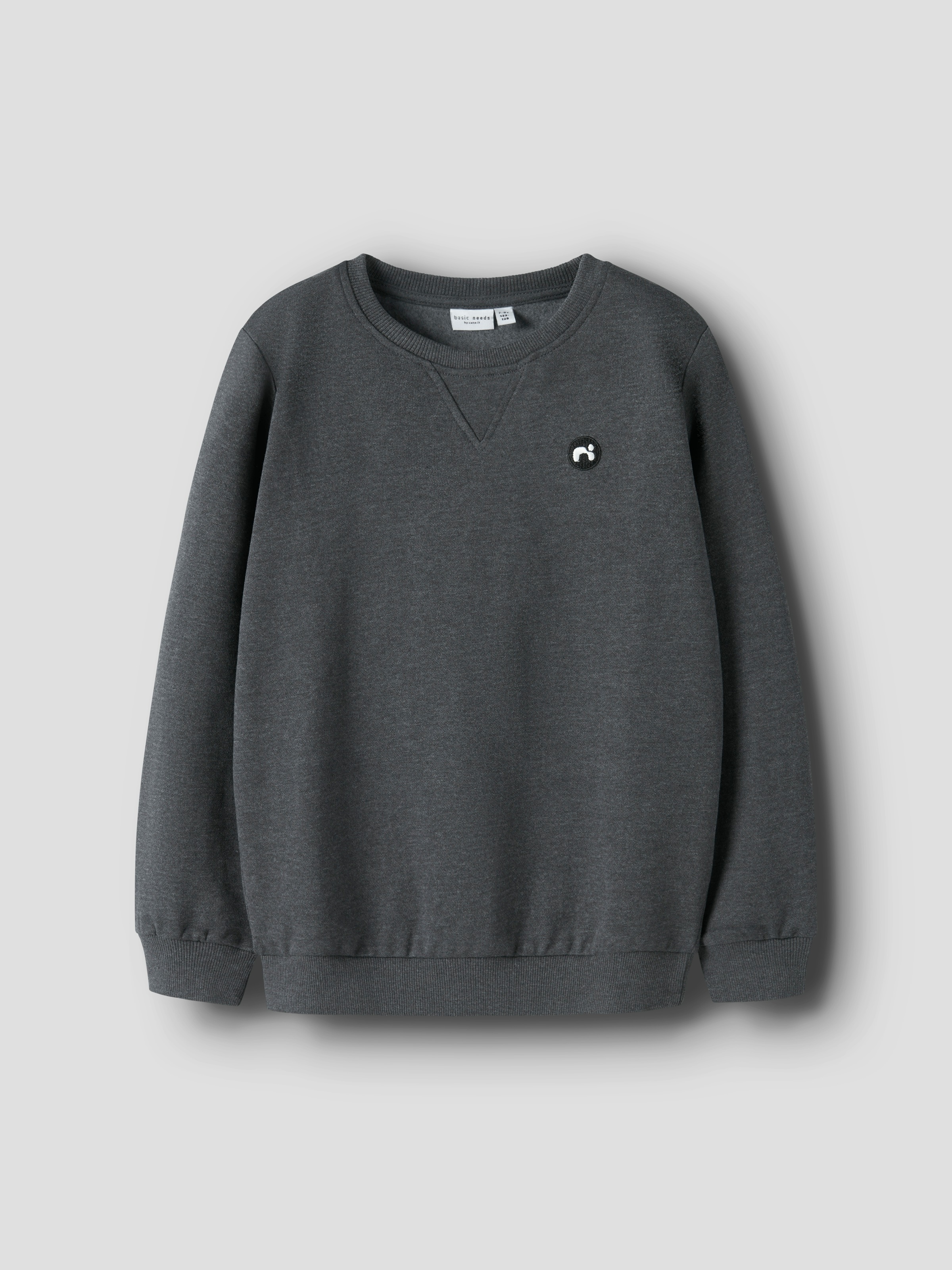 Name It Sweatshirt »NKMVIMO für Jungen mit Bündchen und klassischer Form«, unifarben, casual, regular fit, Baumwollmischung, Rundhals