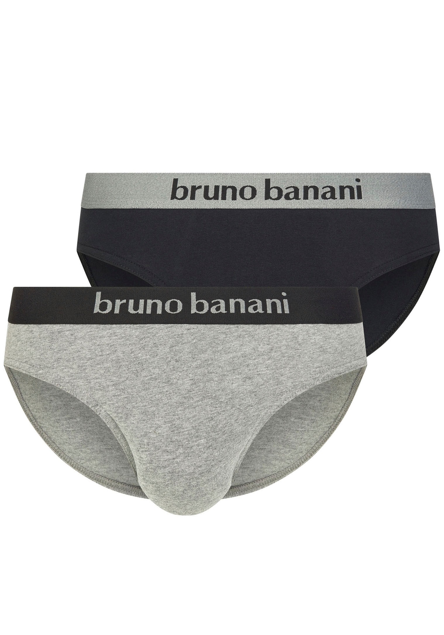 Bruno Banani Slip »Flowing« 2er Pack, mit Logobund