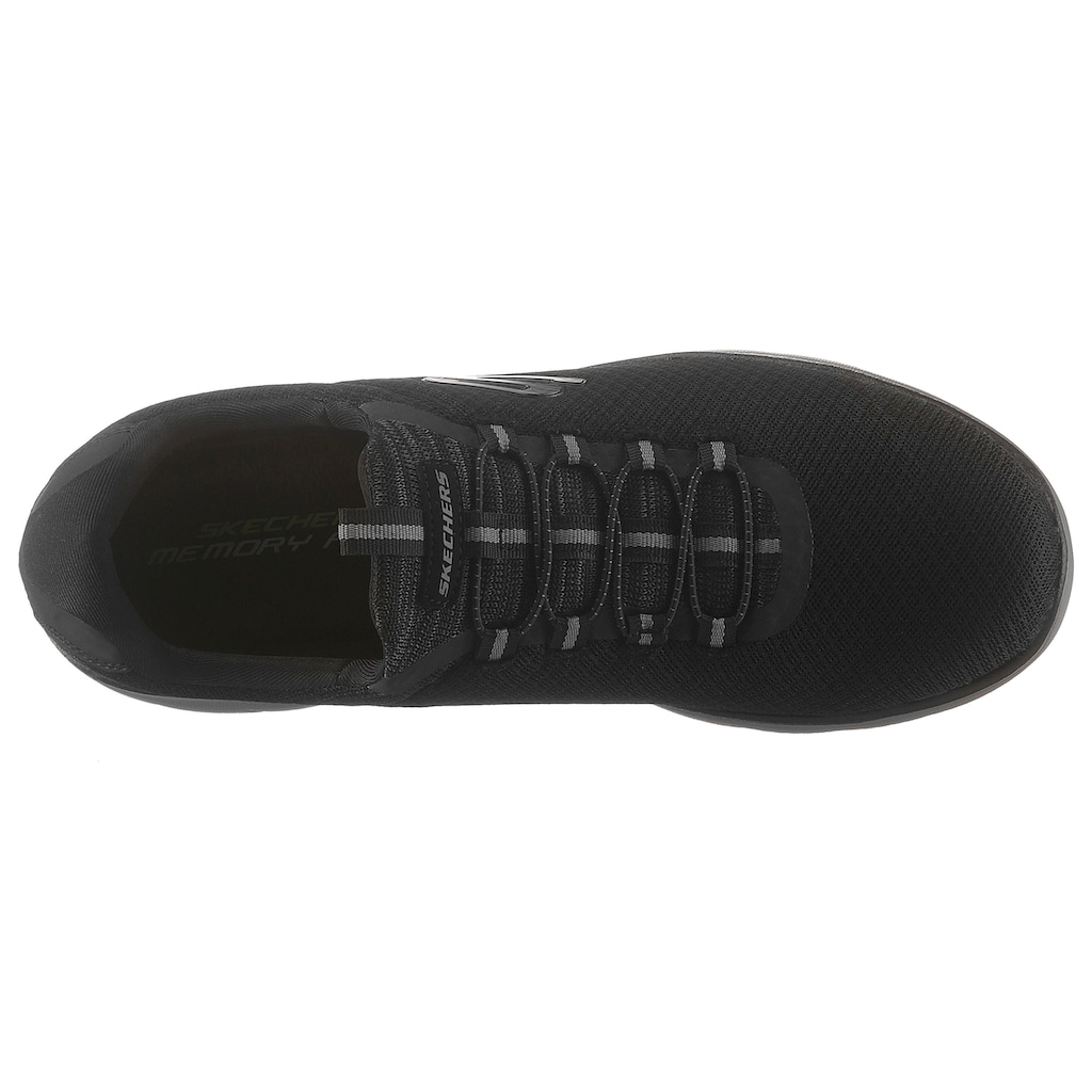 Skechers Slip-On Sneaker »Summits«, Slipper, Freizeitschuh mit komfortabler Memory Foam-Ausstattung