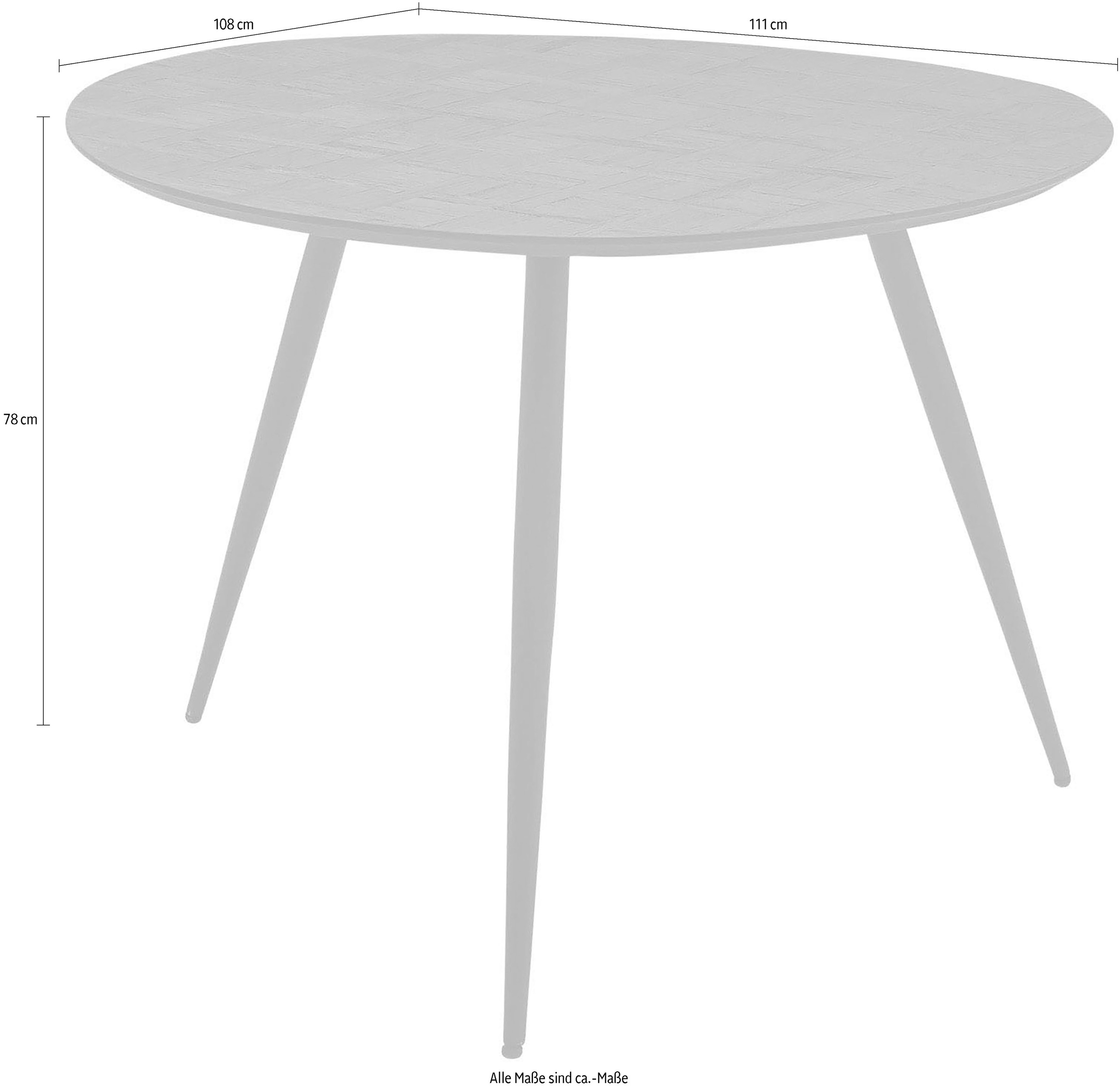 HBZ Esstisch »Joe«, Massivholz Teak recycelt, Tisch mit Mosaik Muster