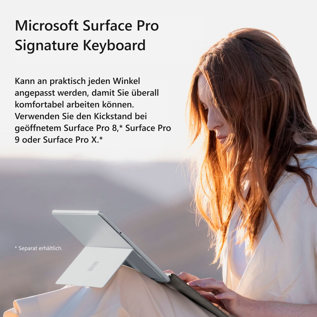 Microsoft Tastatur »Surface Pro Signature«, (Funktionstasten-Multimedia-Tasten-Touchpad-Windows-Sperrtaste)