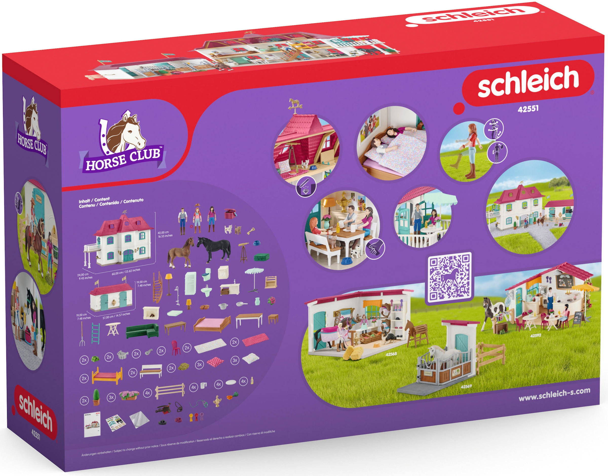 Schleich® Spielwelt »HORSE CLUB, Lakeside Pferdehof (42551)«, Made in Europe