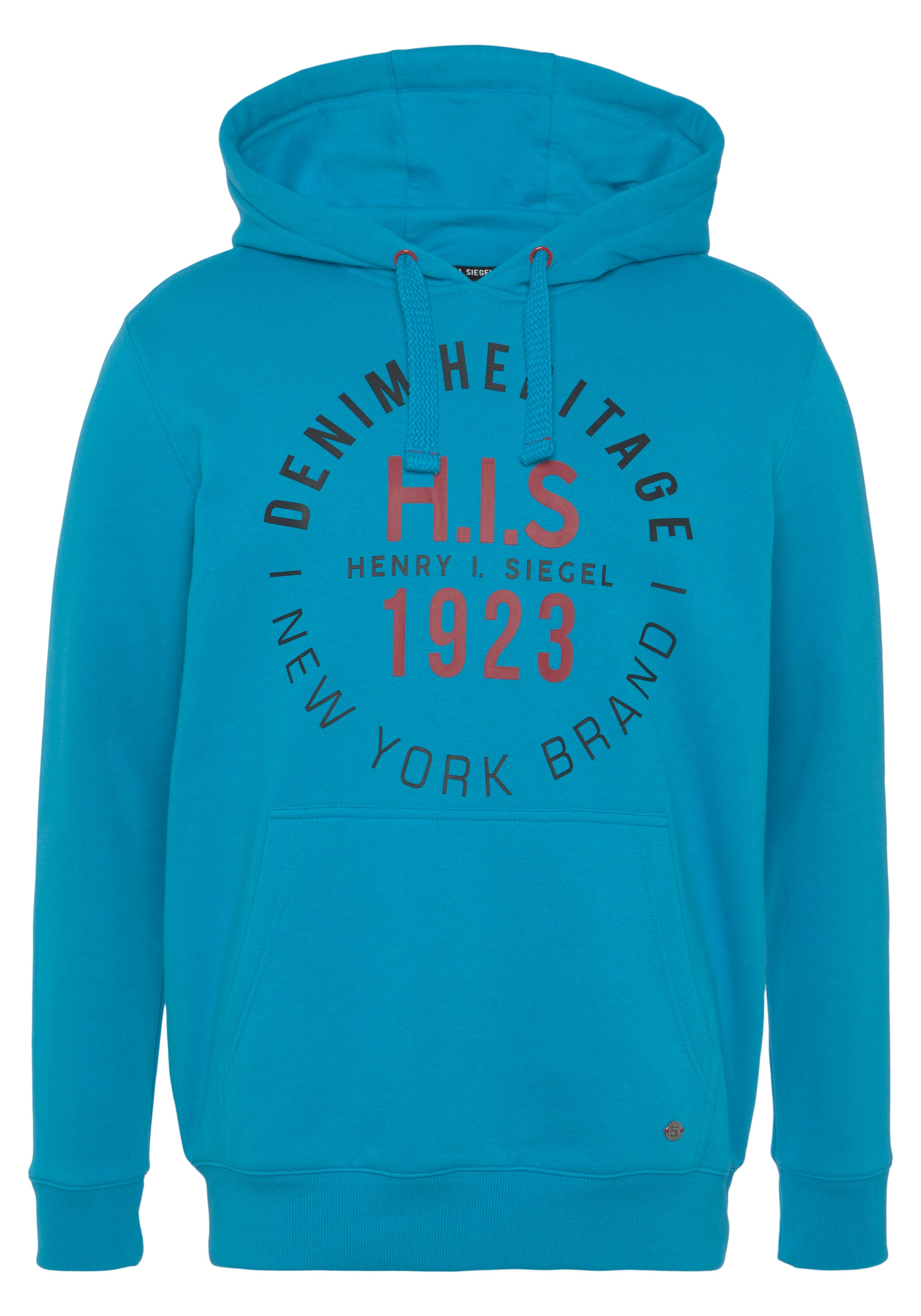 H.I.S Kapuzensweatshirt, Langarm, lässige Passform, mit Kängurutasche