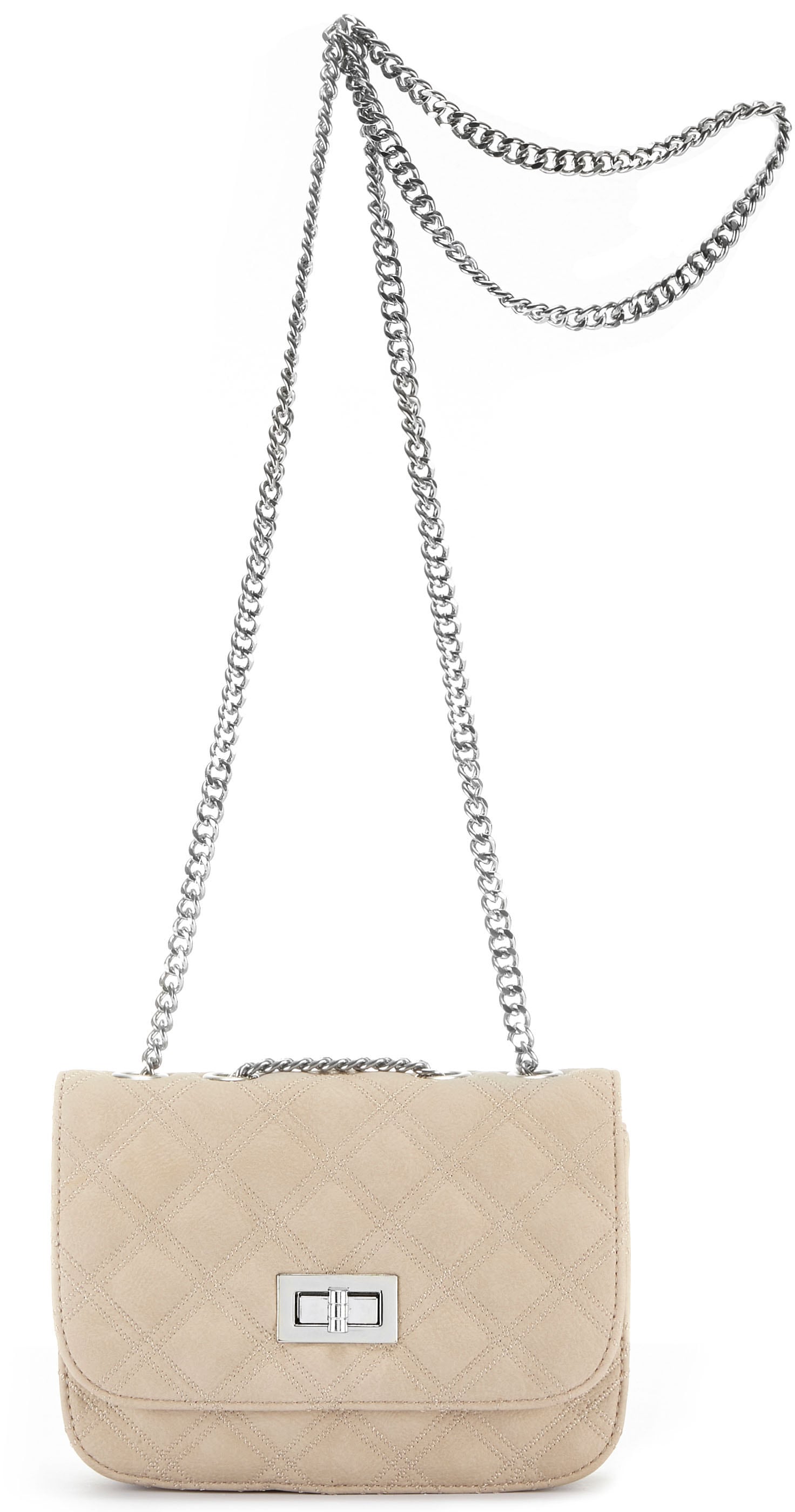 LASCANA Umhängetasche »Minibag«, Handtasche, Henkeltasche mit Kettenhenkel, Crossbody Bag VEGAN