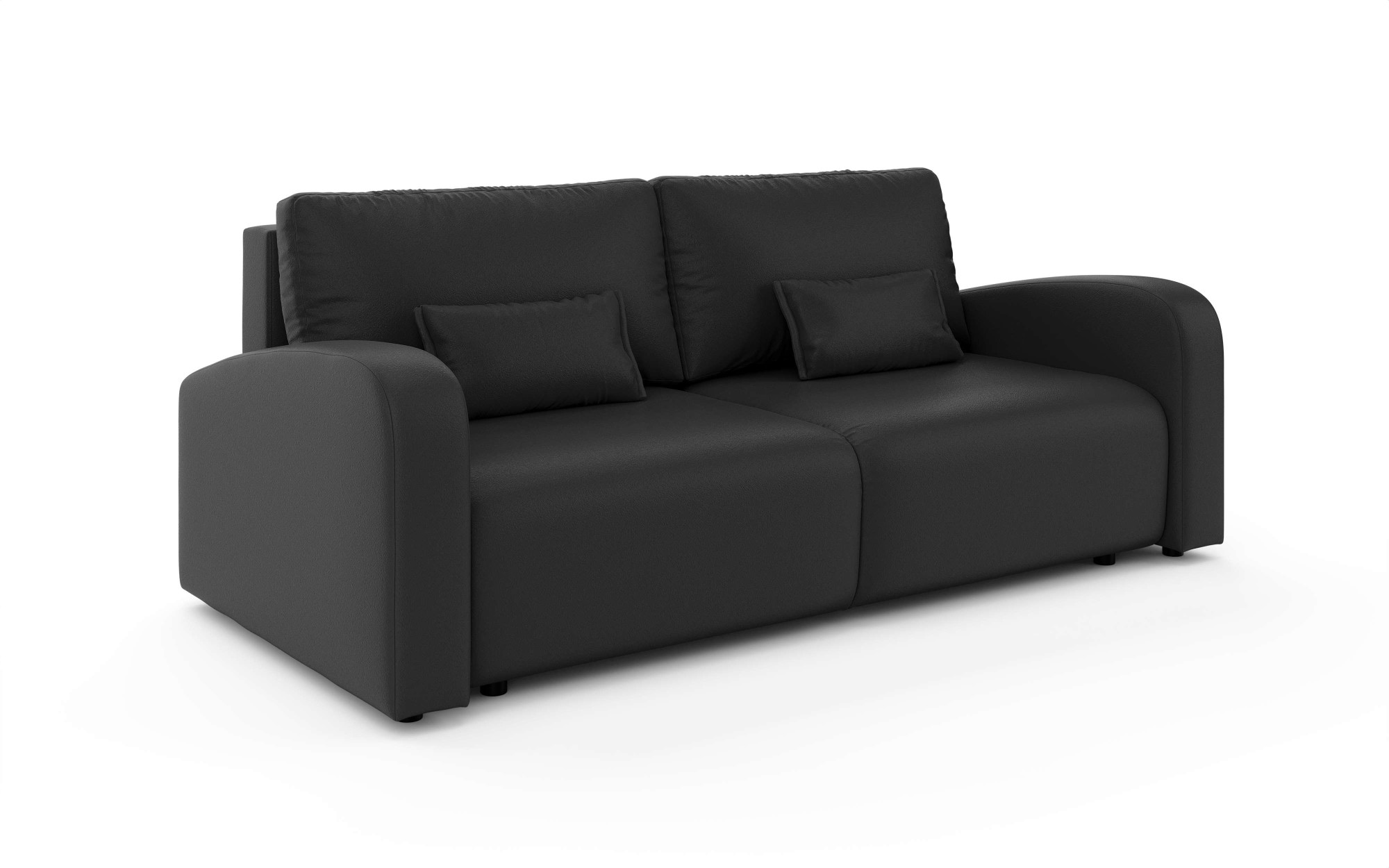 INOSIGN 3-Sitzer »JIGGS wahlweise Schlafsofa mit Bettkasten, Masse B/H/T: 228/96/110 cm«, Sofa mit Wellenunterfederung, enthält 2 Rückenkissen und 2 Zierkissen