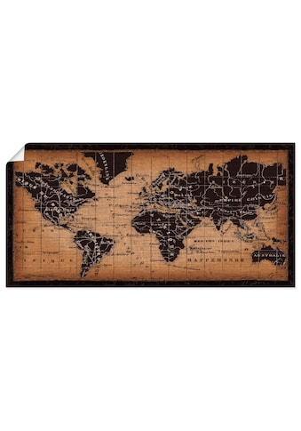 Artland Wandbild »Alte Weltkarte«, Landkarten, (1 St.), in vielen Grössen &... kaufen