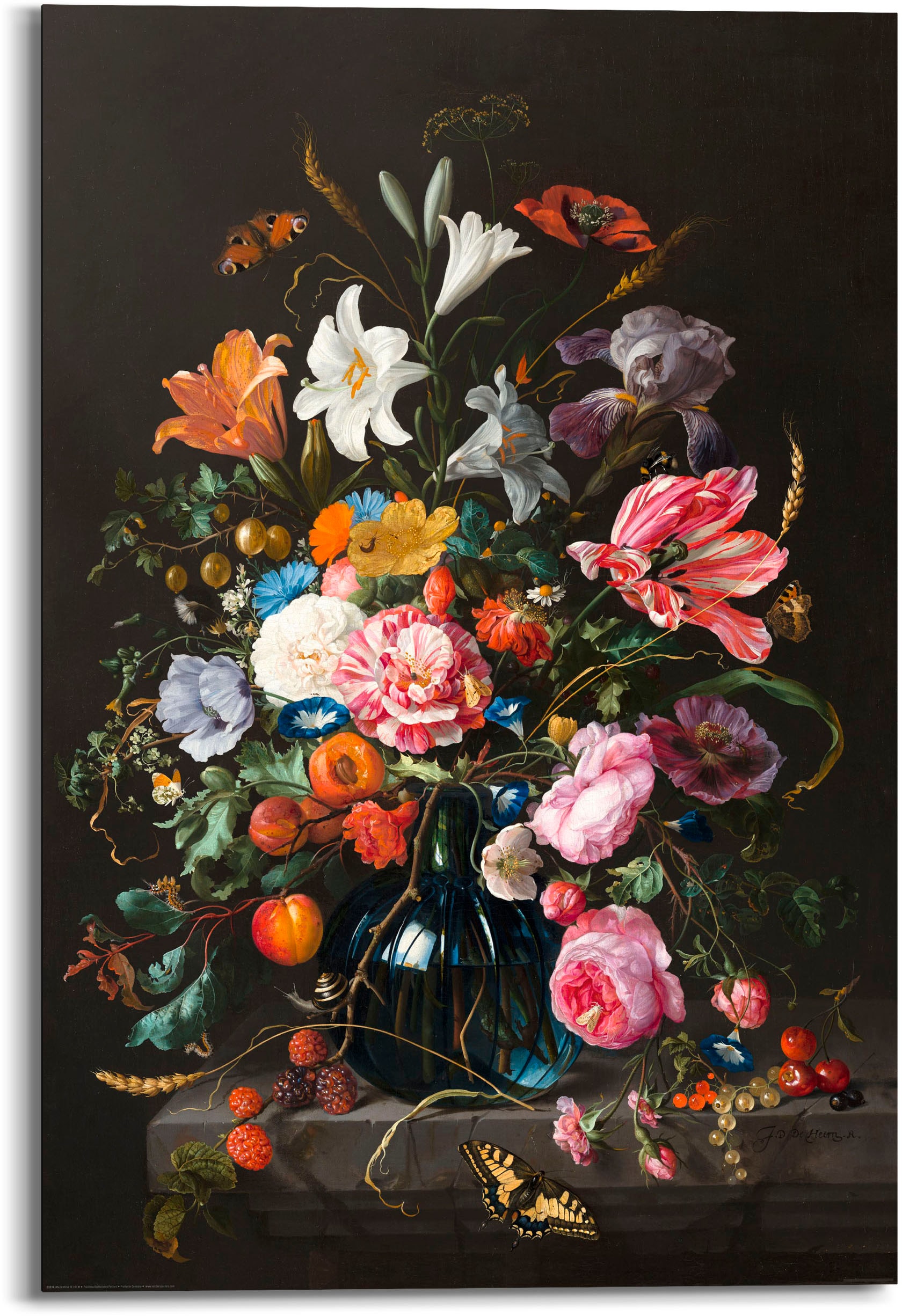 ❤ Reinders! Holzbild »Stilleben Blumen in Vase Jan Davidsz de Heem«, (1 St.)  kaufen im Jelmoli-Online Shop