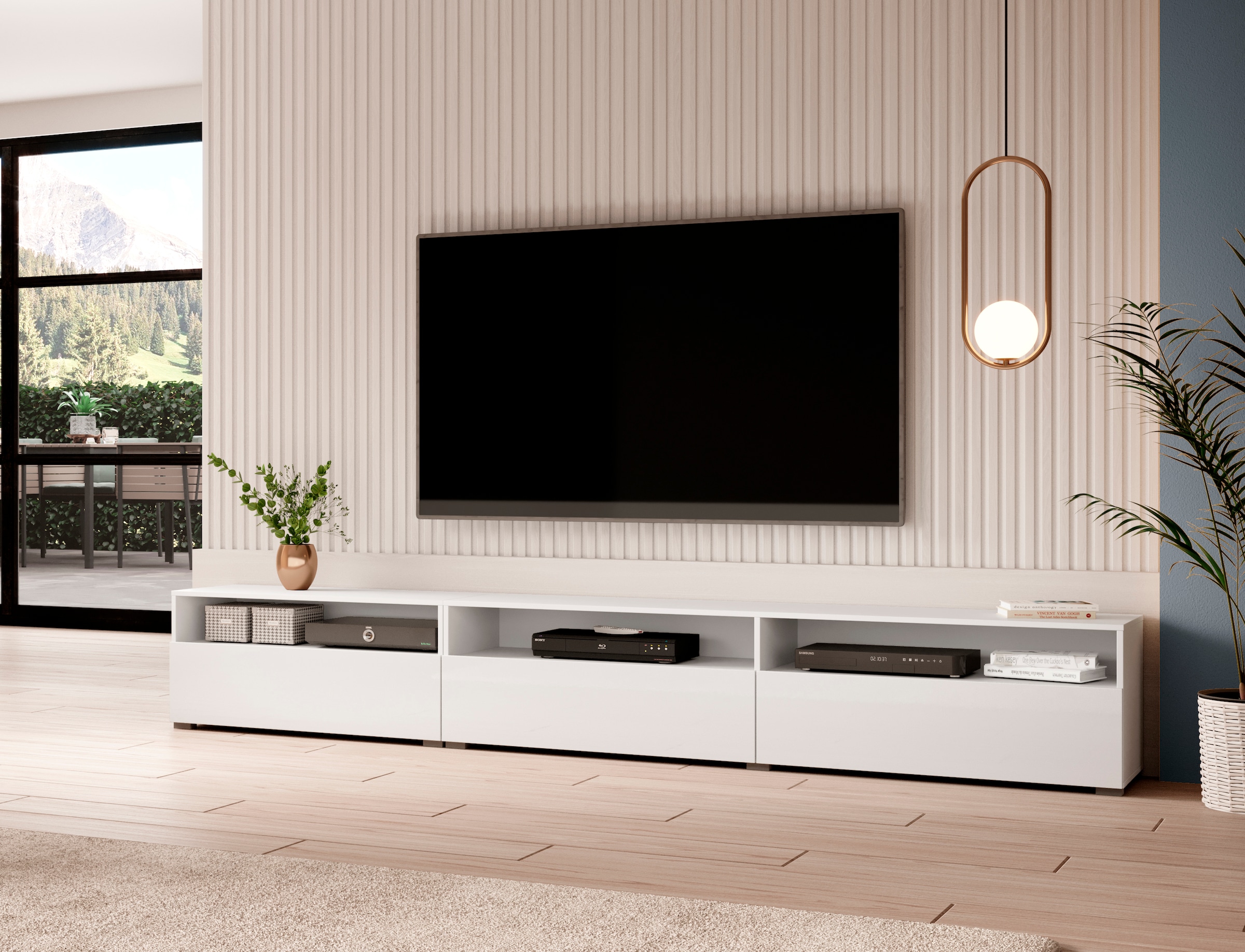 INOSIGN Lowboard »Baros«, stehend/hängend montierbar, Breite 270 cm