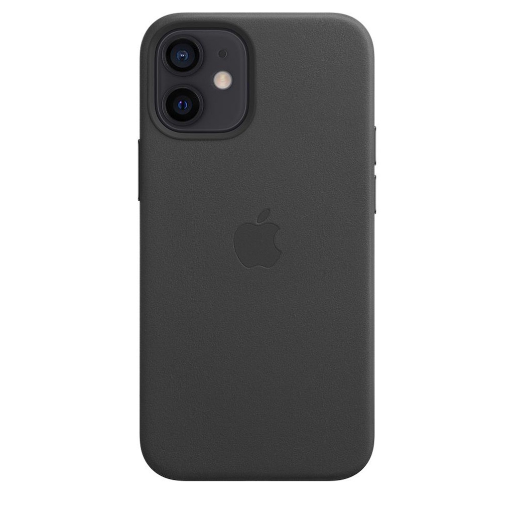 Apple Smartphone-Hülle »Apple iPhone 12 Mini Leder Case Mag Black«, iPhone 12 Mini, 13,7 cm (5,4 Zoll), MHKA3ZM/A