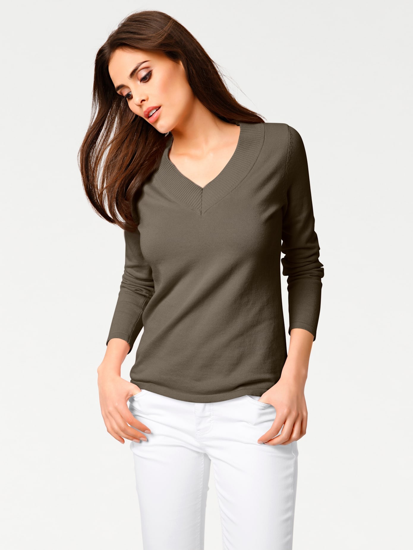 RICK CARDONA by heine Strickpullover »V-Pullover«