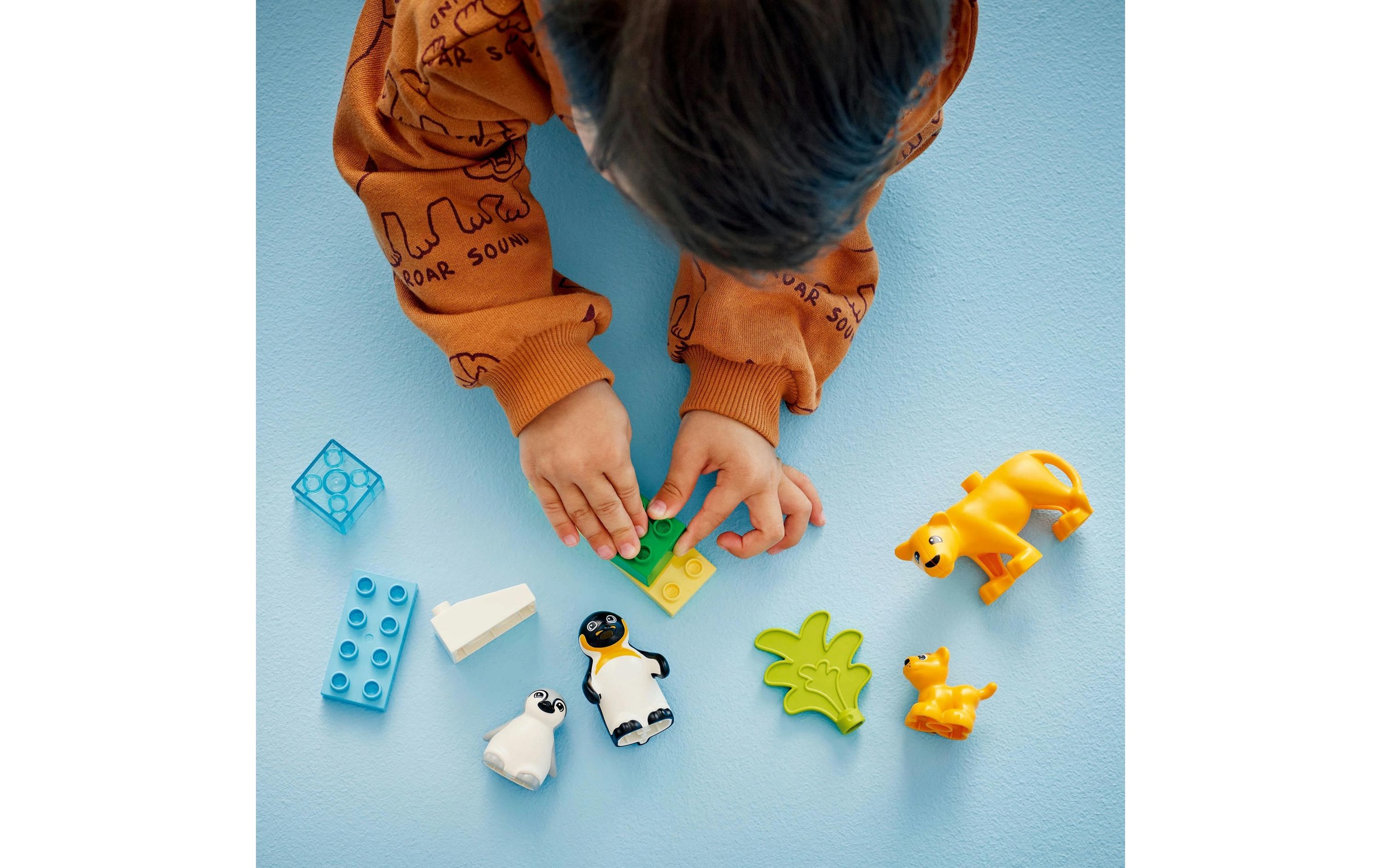 LEGO® Spielbausteine »DUPLO® Wildtier-Familien Pinguine und Löwen 10442«, (10 St.)