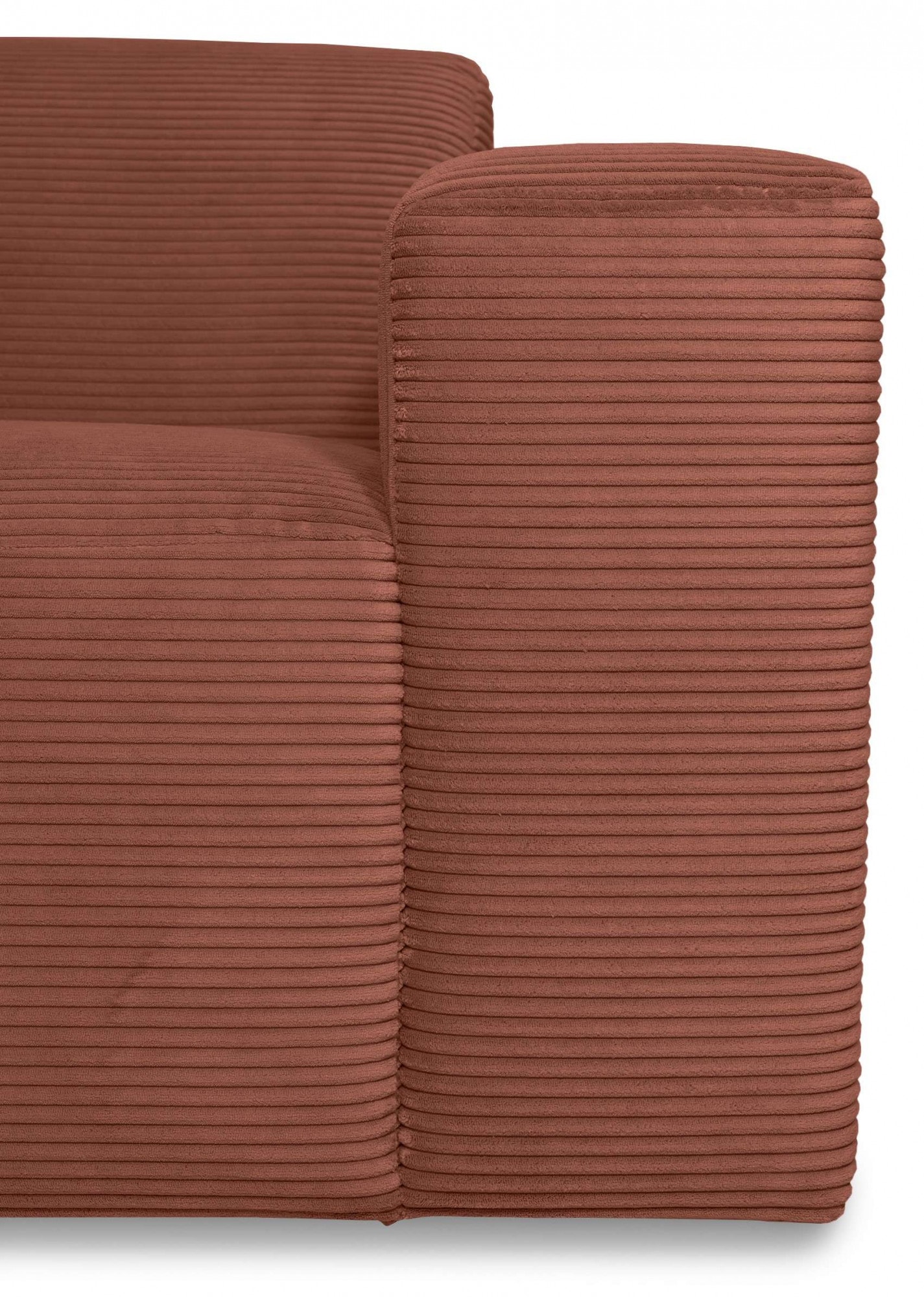 INOSIGN 3-Sitzer »Koa, 228 cm, Modulsofa in Webstoff, Cord«, Designsofa, weicher Lounge-Sitzkomfort, Welleunterfederung, bodentief